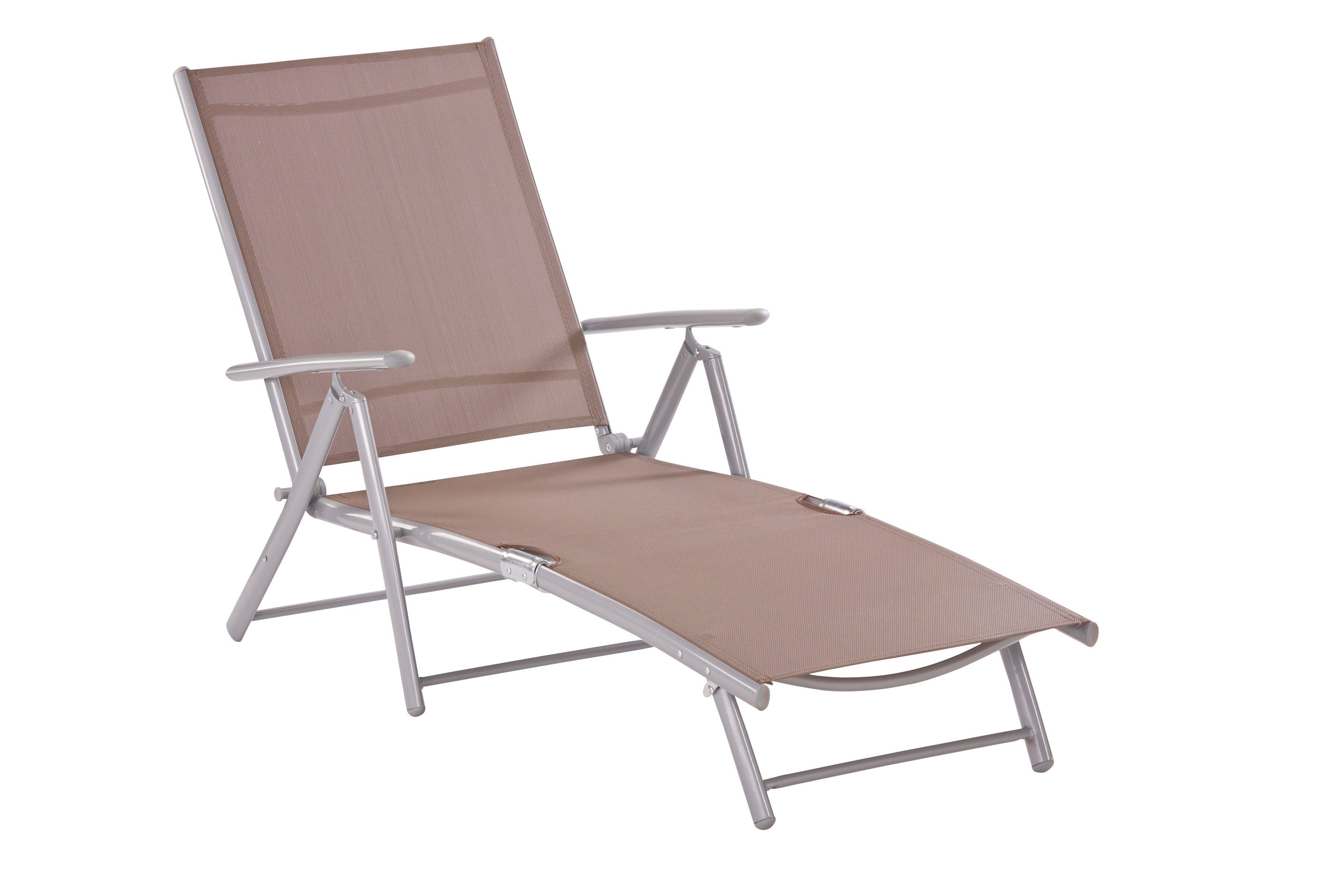 MERXX Gartenliege, Alu/Textil, klappbar