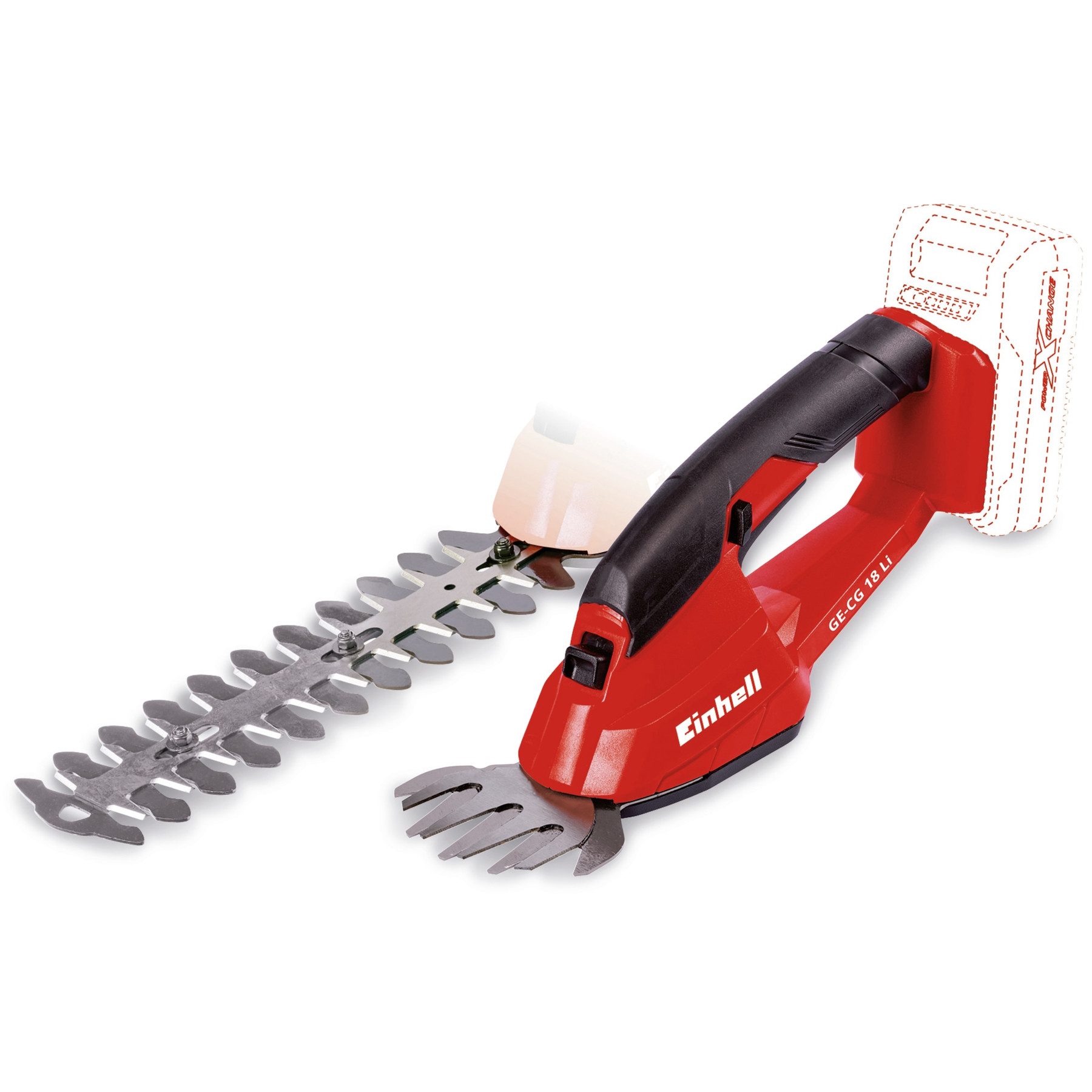Einhell Akku-Heckenschere EINHELL Akku-Strauchschere GC-CG 18