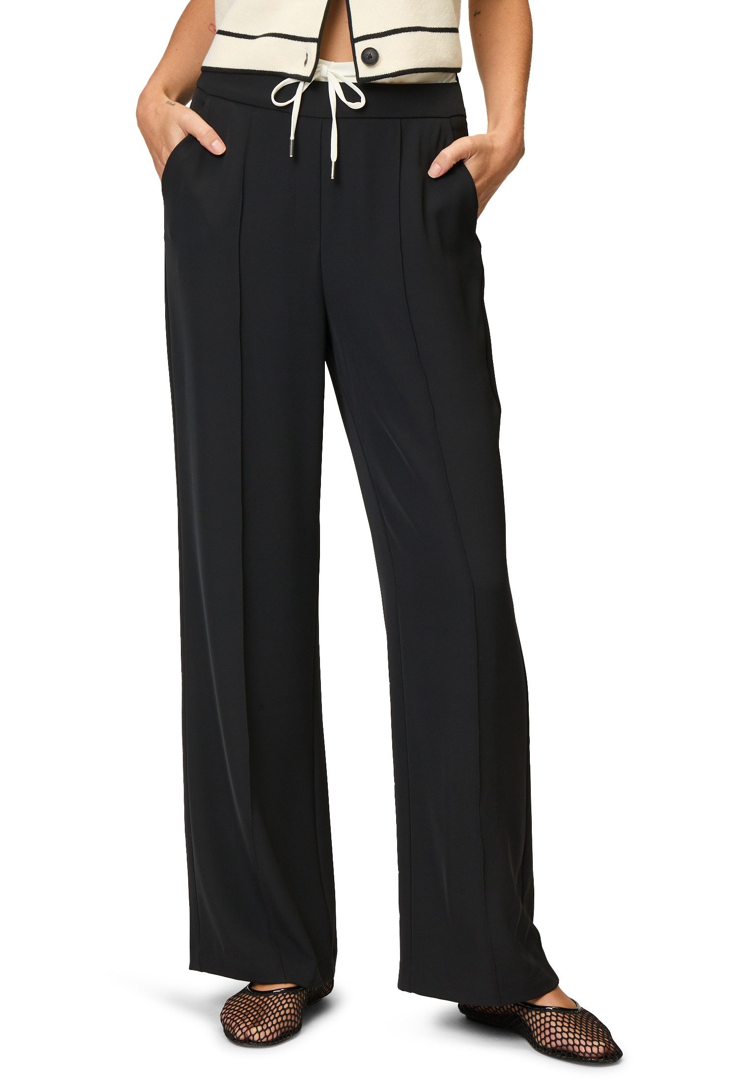Zero Stoffhose zero Hose mit doppeltem
