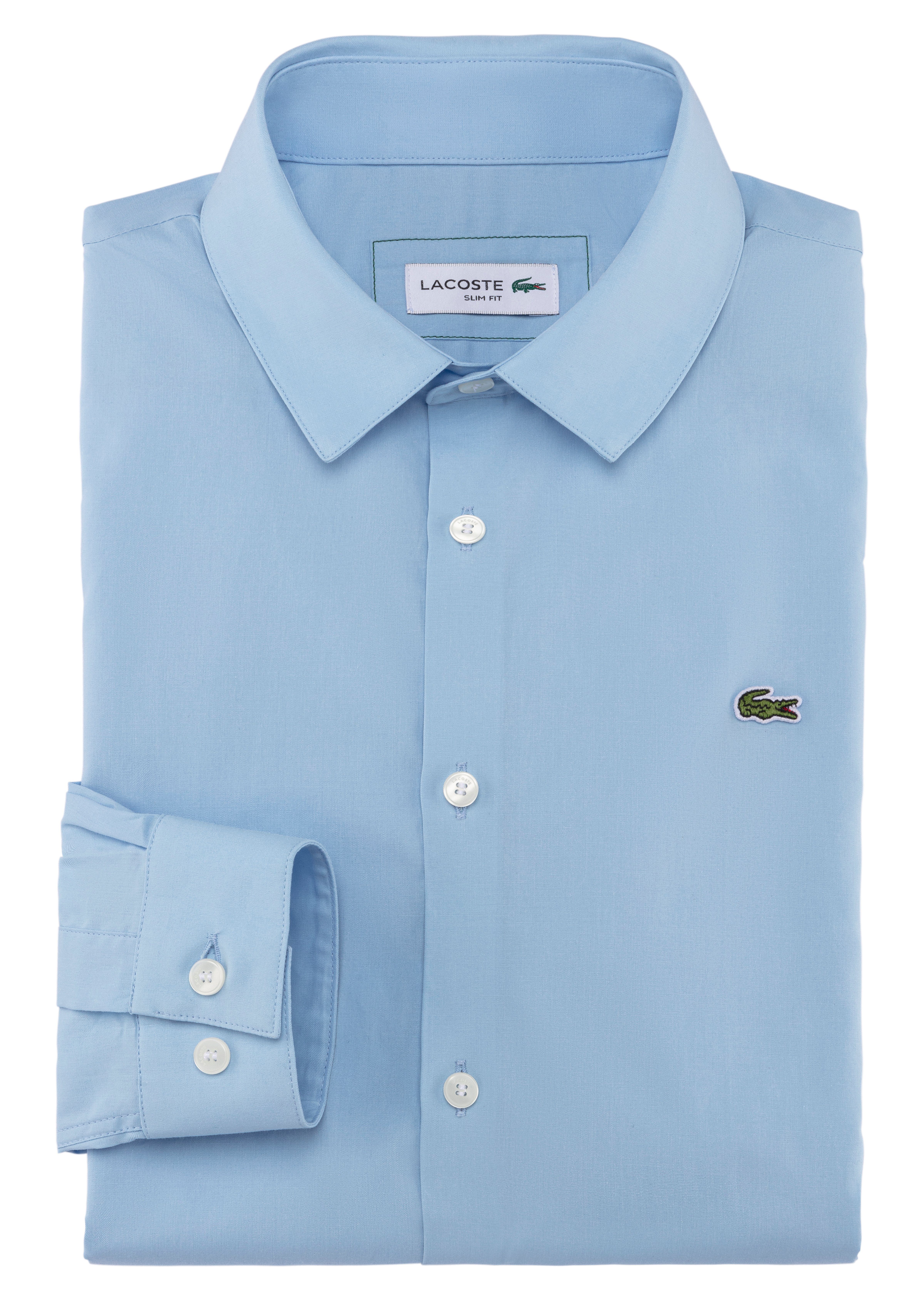 Lacoste Langarmhemd OBERHEMDEN mit Lacoste Logo