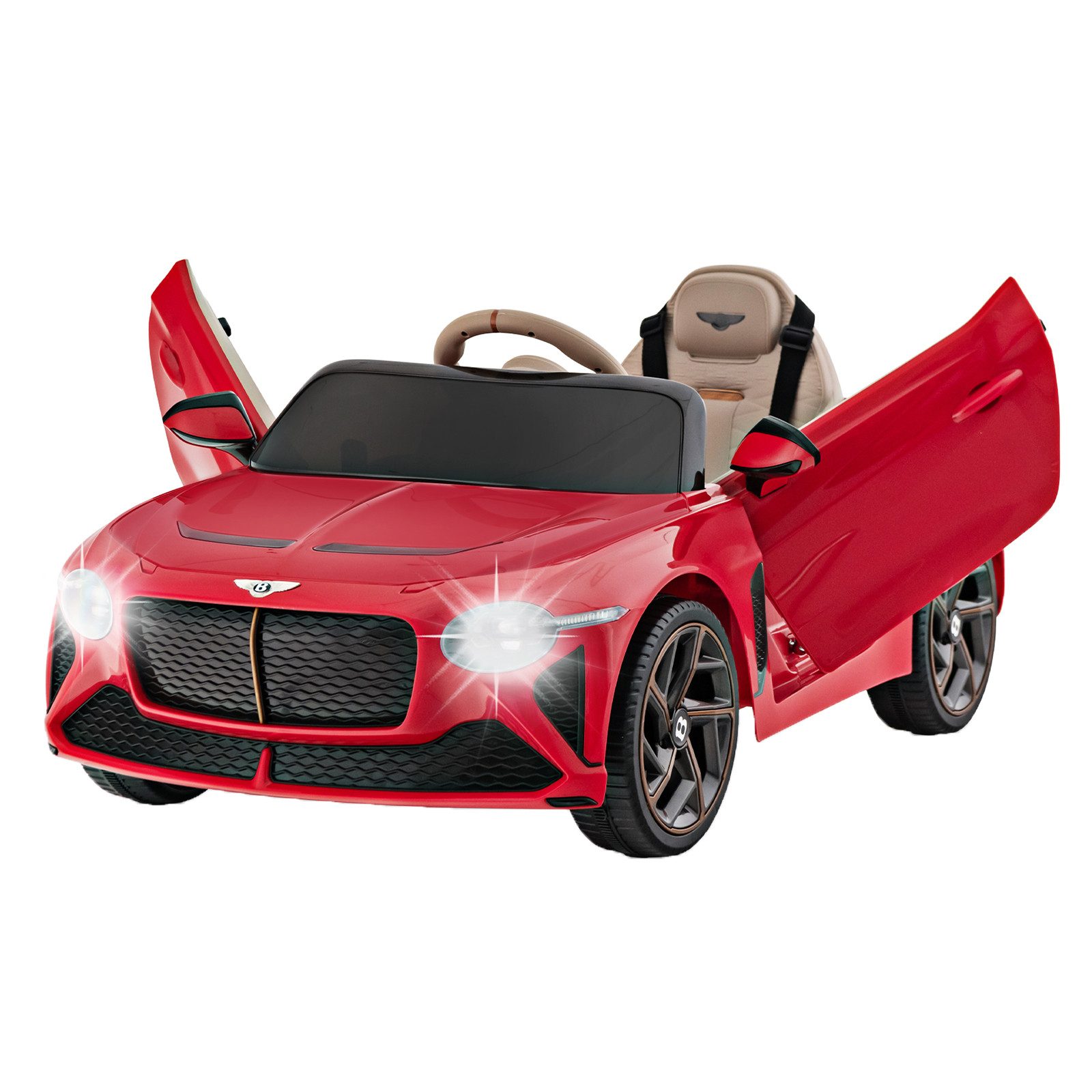 COSTWAY Elektro-Kinderauto Bentley Elektroauto, mit Fernbedienung