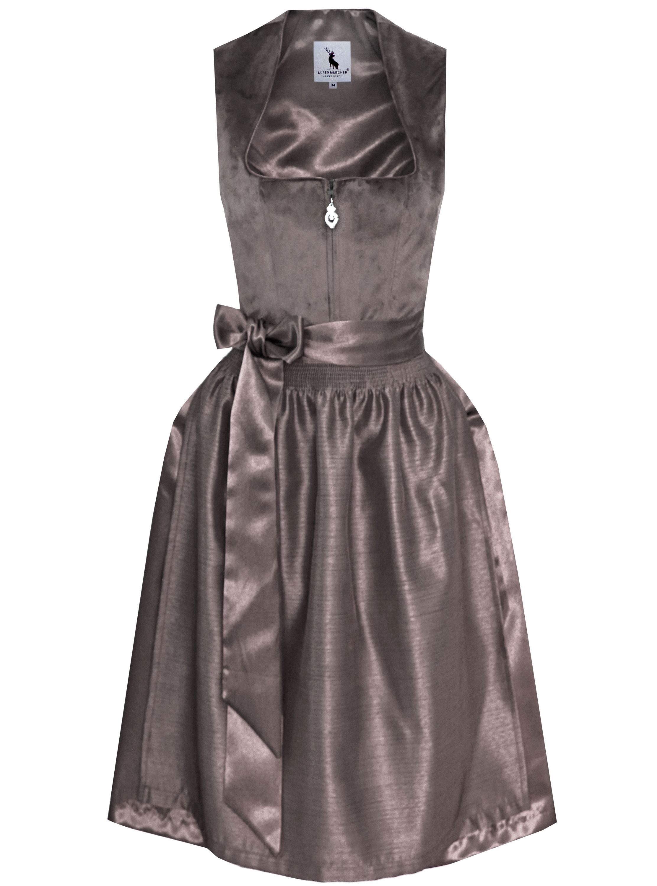 Alpenmärchen Dirndl Dirndl Karolina in grau