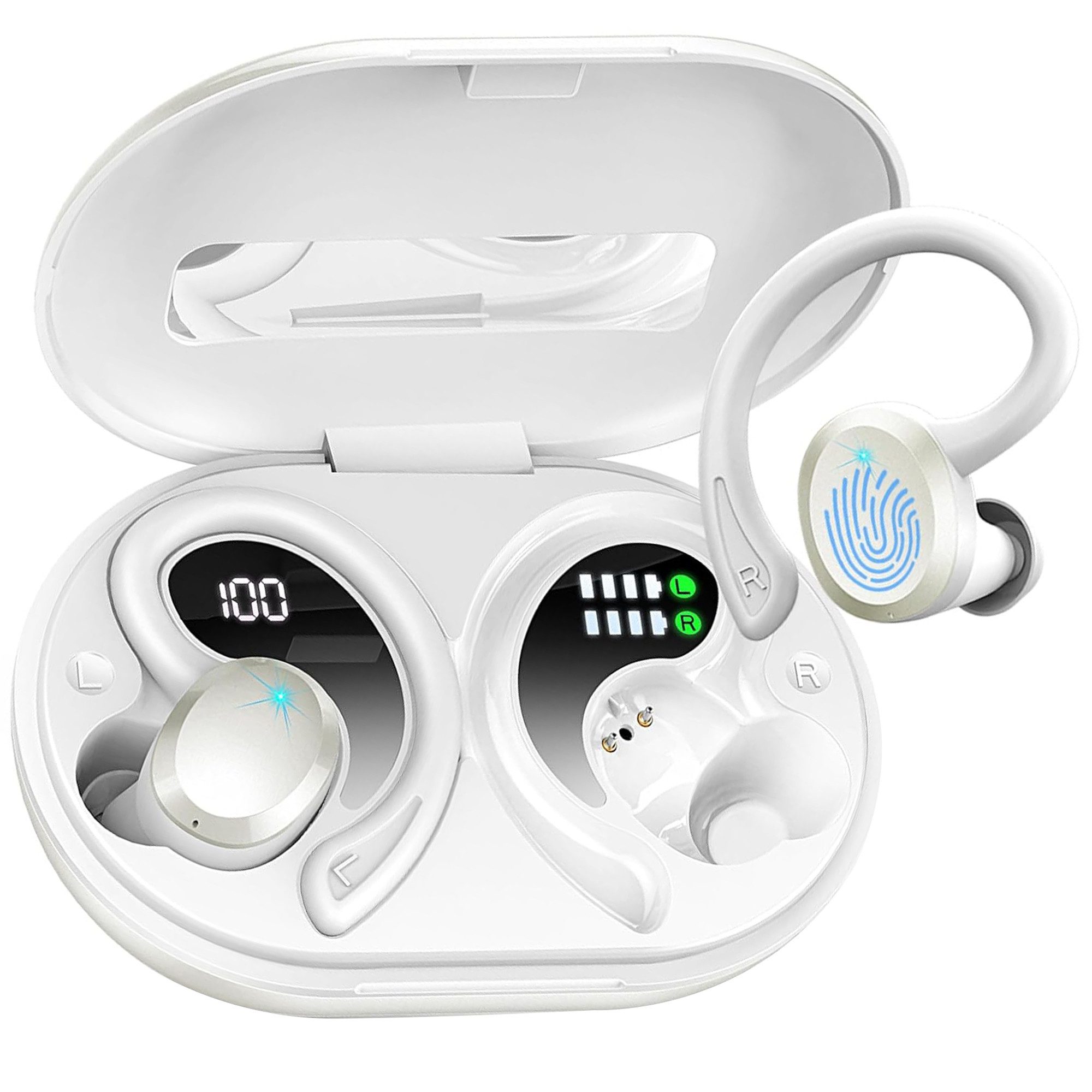 walkbee Open-Ear-Kopfhörer,Bluetooth Kopfhörer,Sport Kopfhörer Open-Ear-Kopfhörer (mit