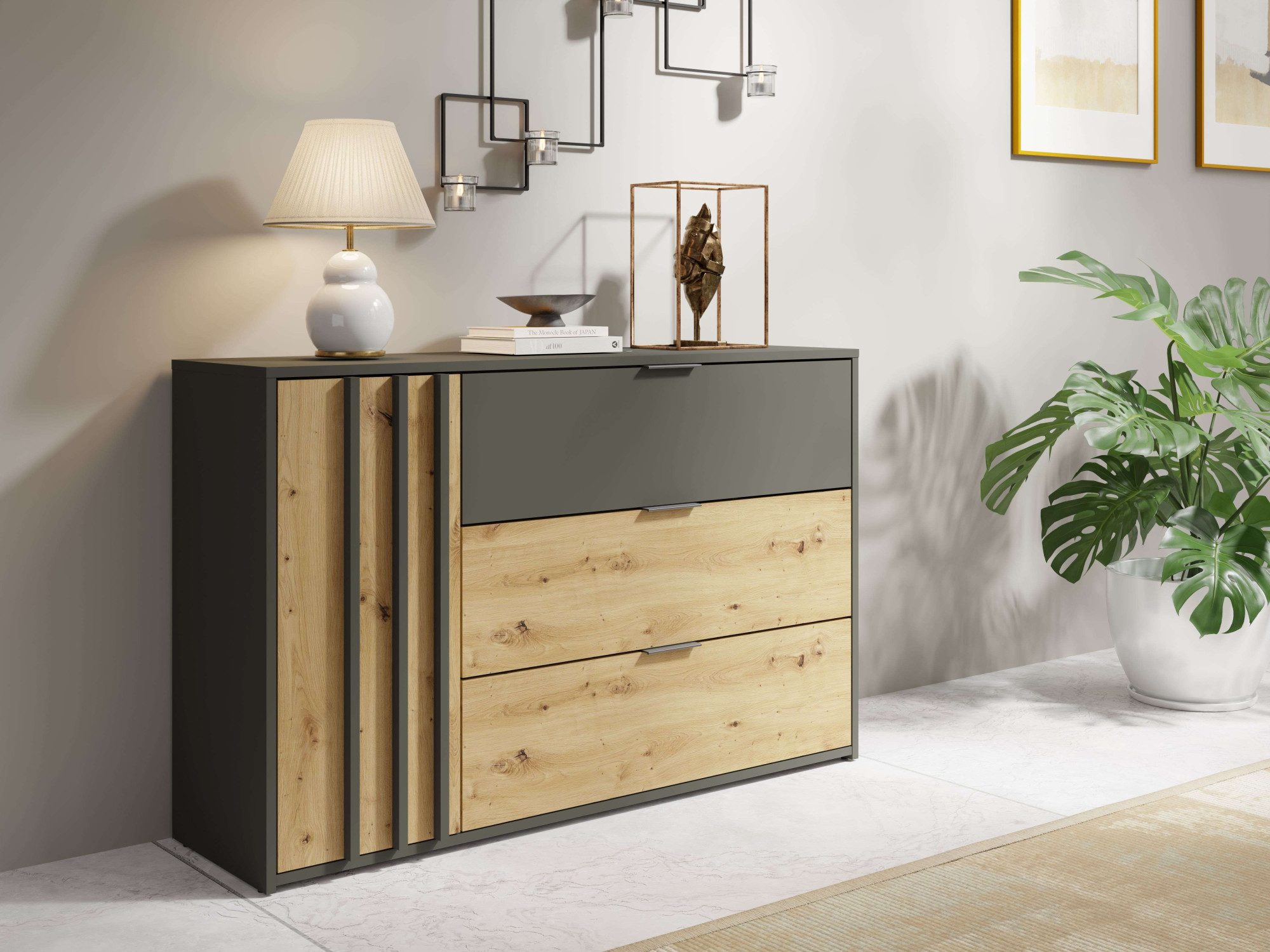 INOSIGN Kommode Kommode Loreto mit 3
