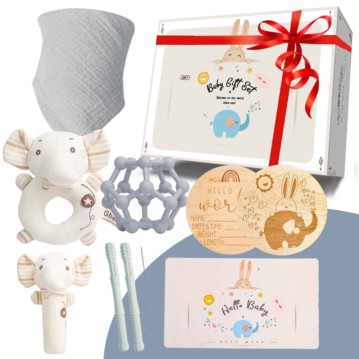 Esun Neugeborenen-Geschenkset Geschenke zur Geburt Junge,
