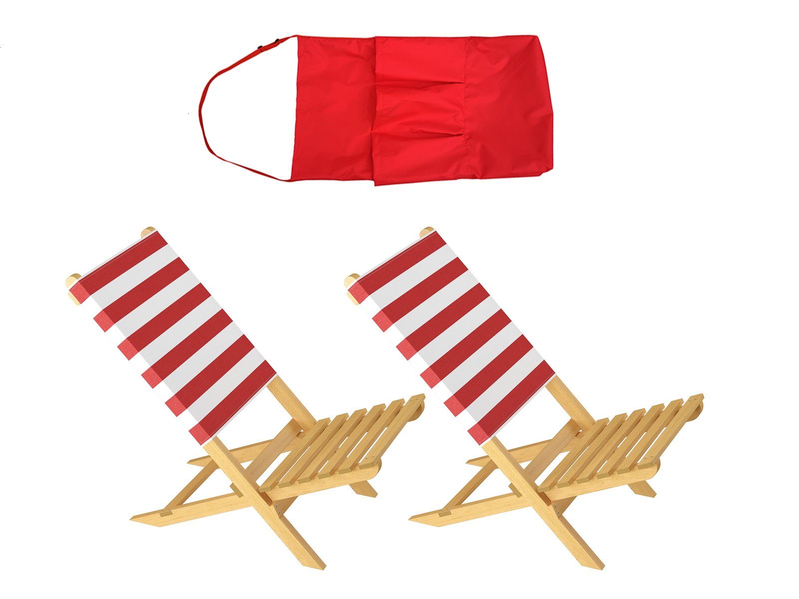ERST-HOLZ Gartenliege Klappstuhl Strandstuhl Anglerstuhl Gartenstuhl