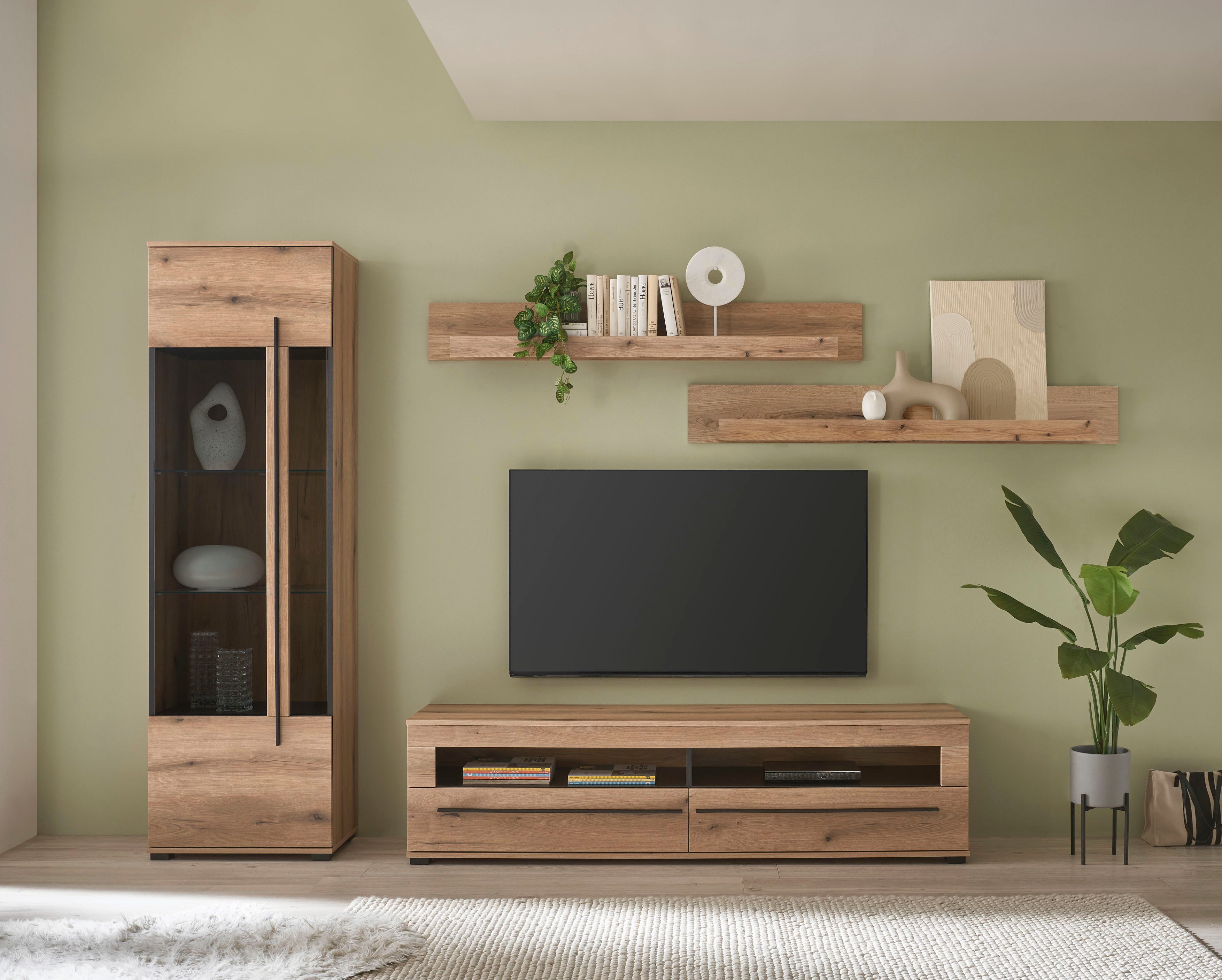 INOSIGN Wohnwand Cantara, moderne Anbauwand, Wohnzimmer-Set,