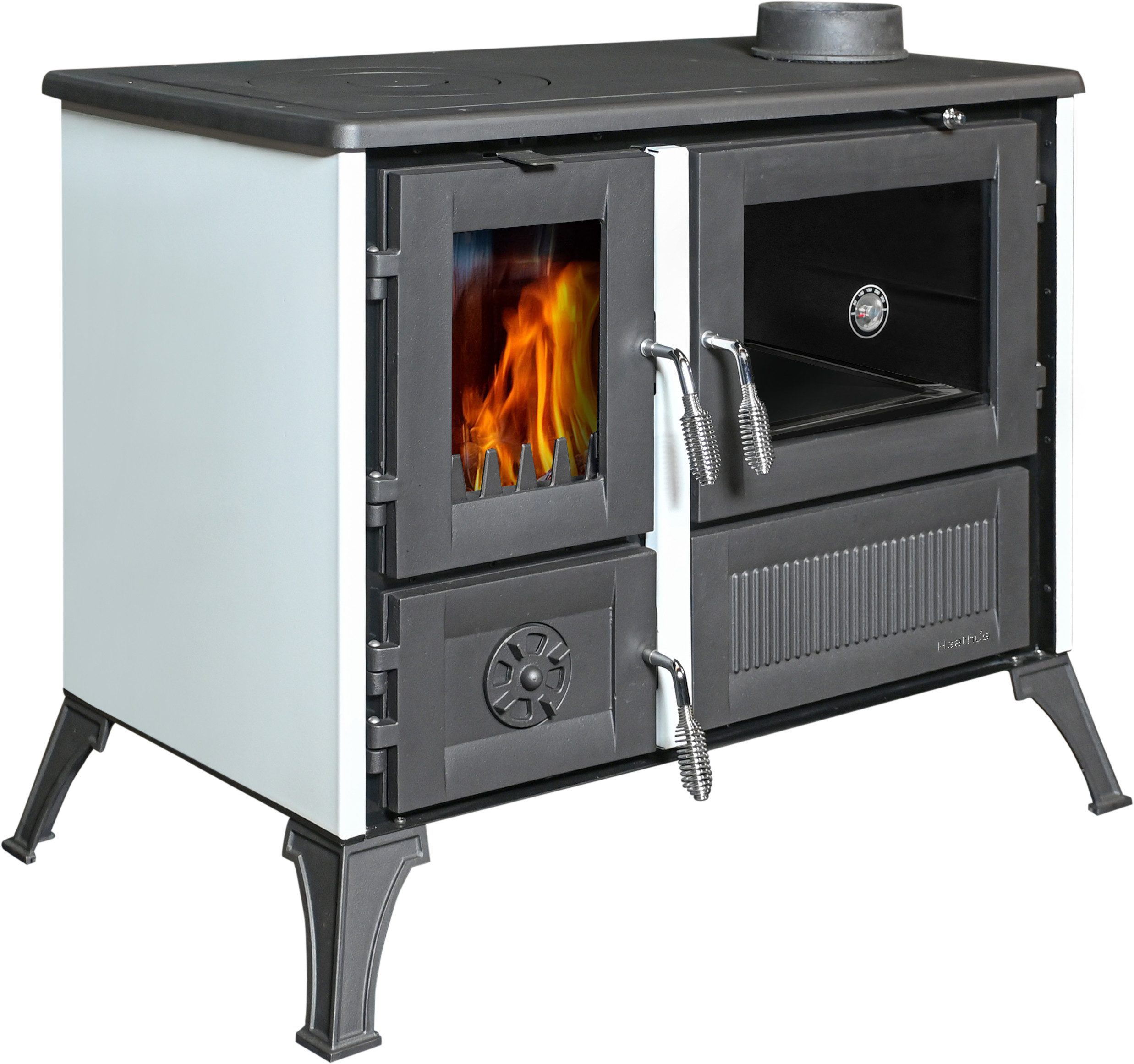 Heathus Festbrennstoffherd Holz-Küchenherd »Cook Classic«, 8