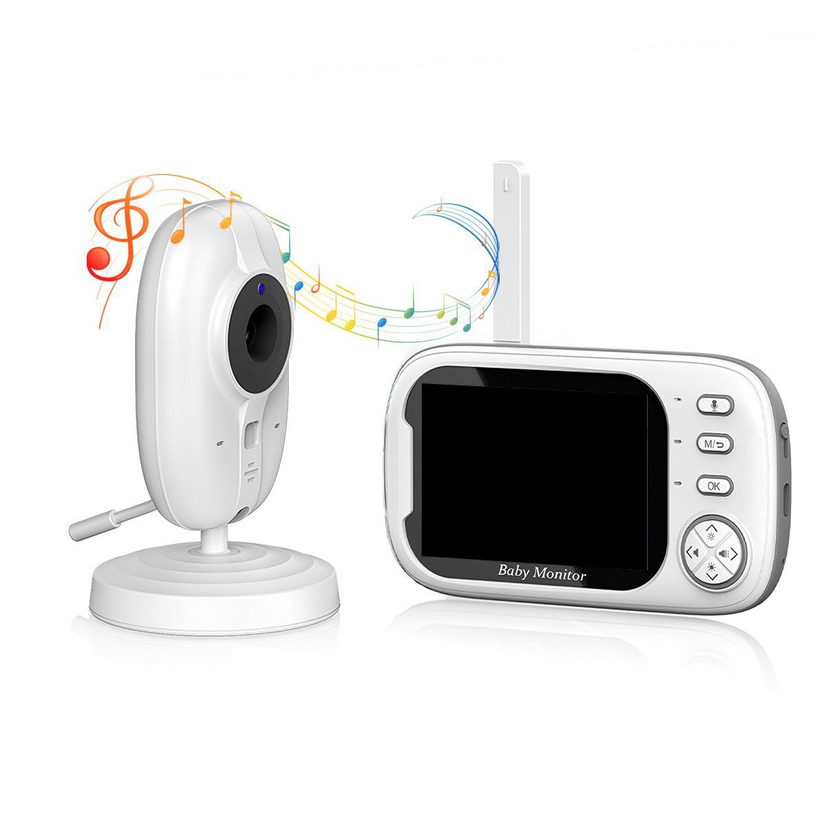 Novzep Babyphone 3,5-Zoll-Video-Babyphone mit Kamera und