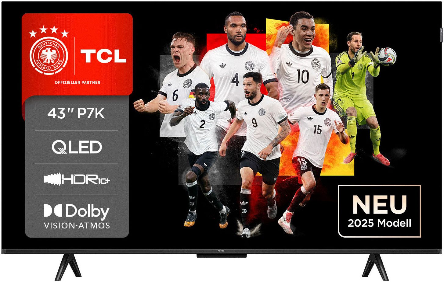 TCL 43P71KX1 QLED-Fernseher (108 cm/43 Zoll,