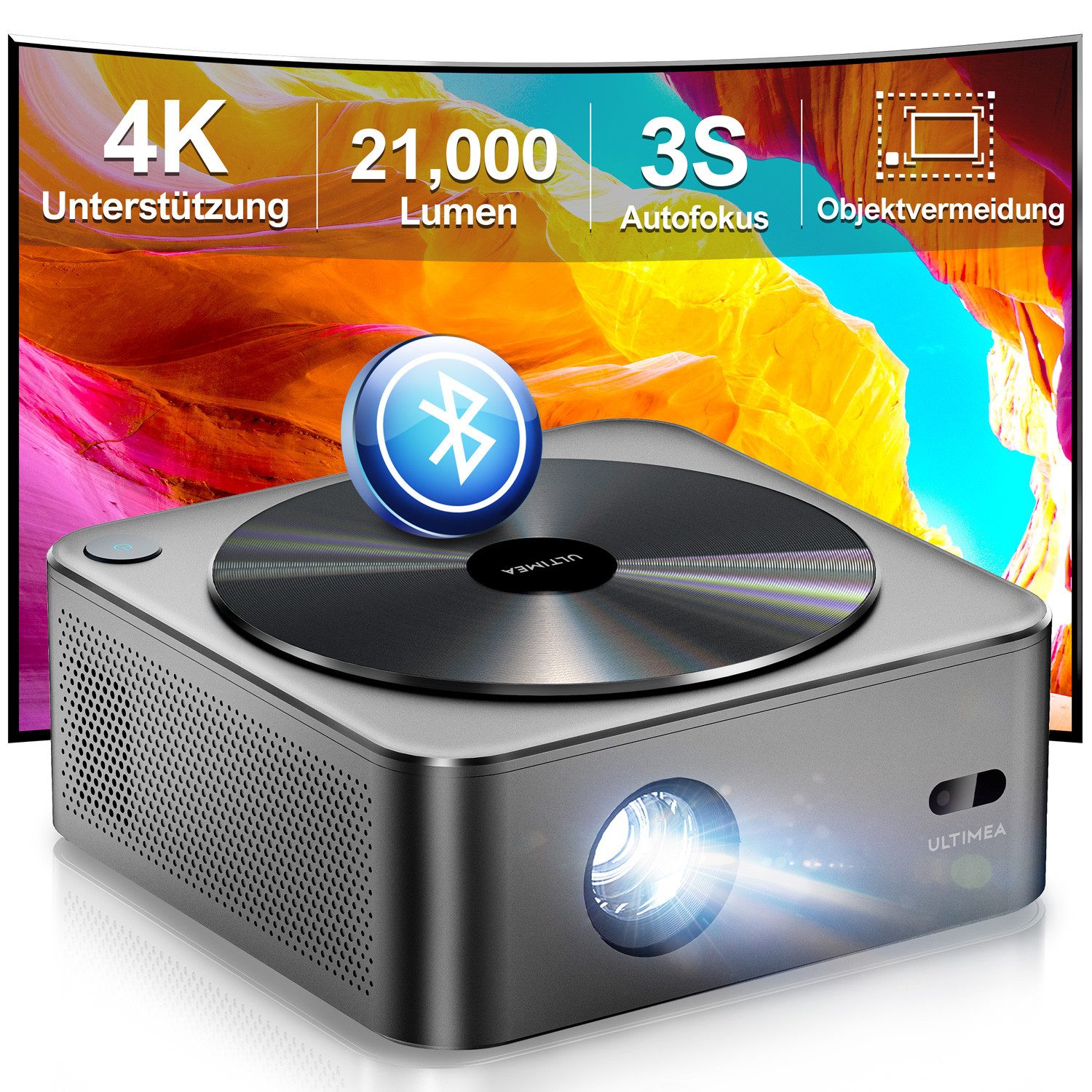 Ultimea Apollo-P40 Beamer Aktualisierte Version mit