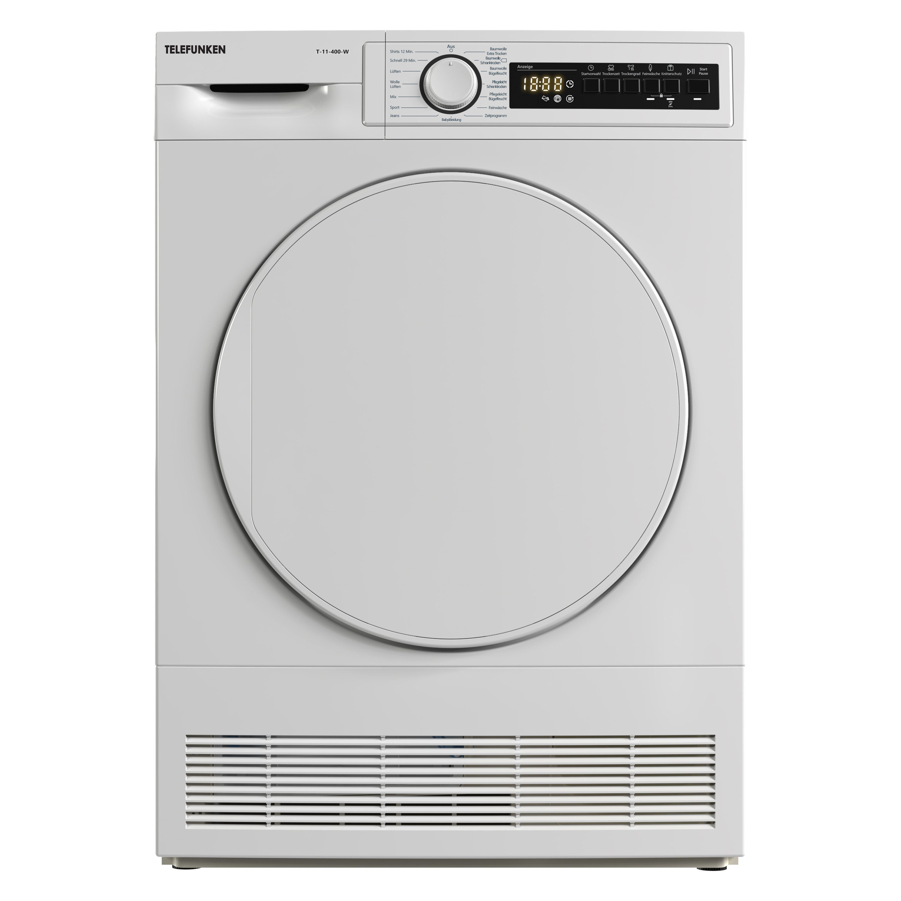 Telefunken Kondenstrockner T-11-400-W, Trockner mit 15