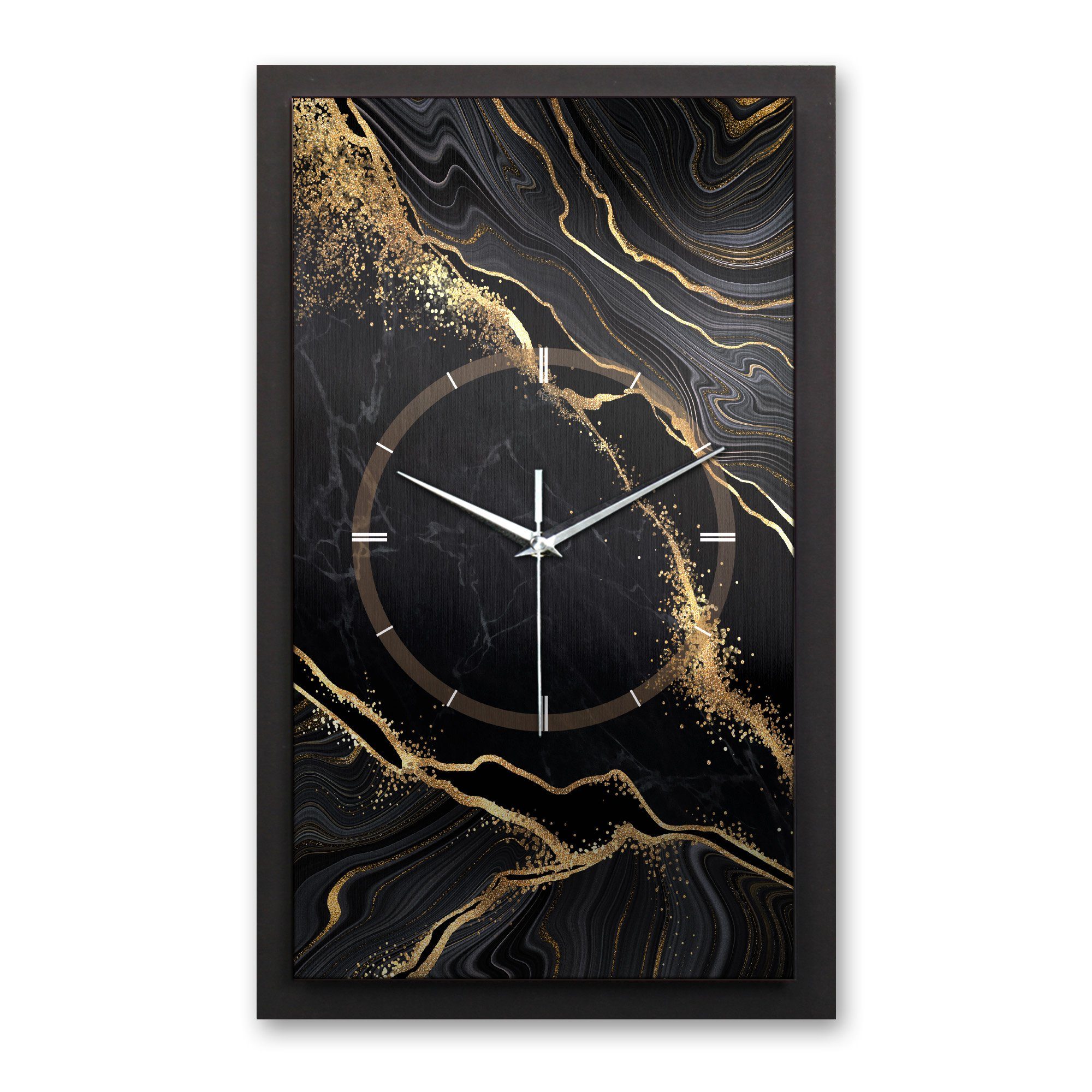 Kreative Feder Wanduhr 3D Designer-Wanduhr Black