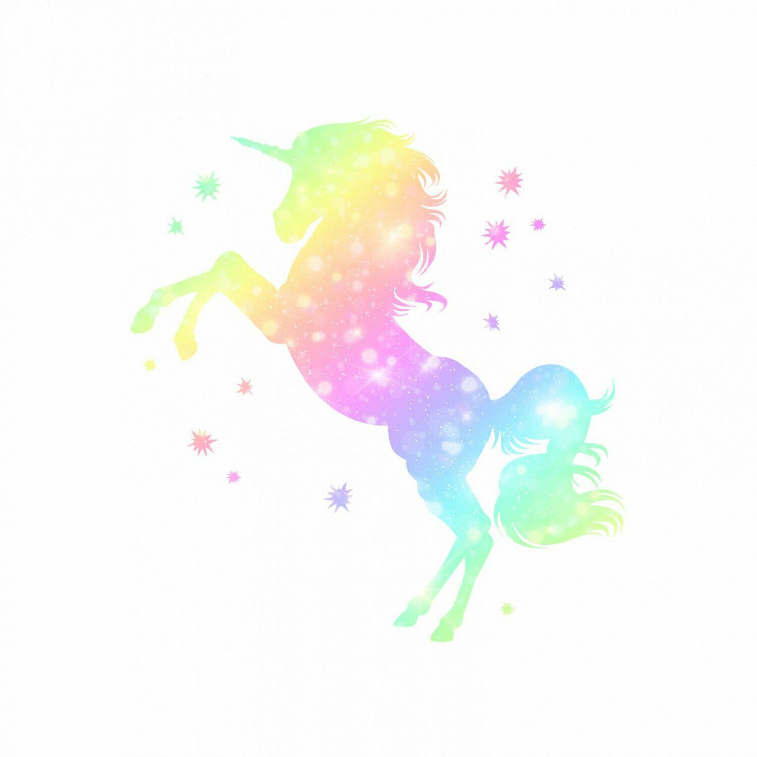 nikima Wandtattoo 218 Einhorn bunt Regenbogen