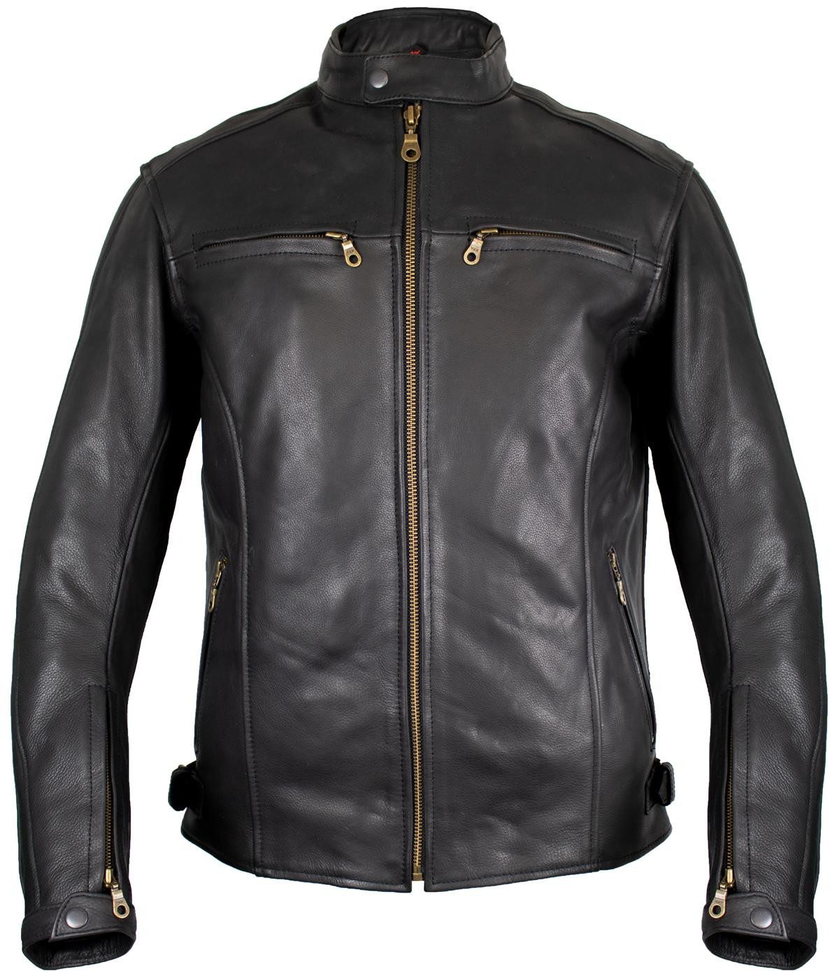 MDM Lederjacke Herren Motorrad Lederjacke aus