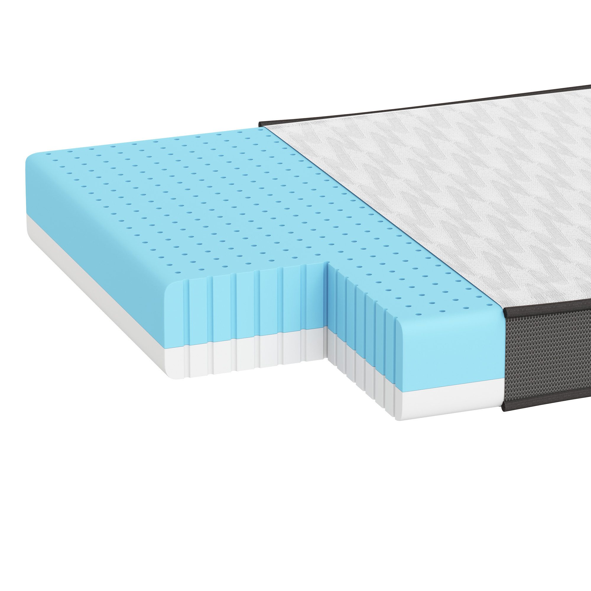 LINSY HOME, Topper Memory Foam, Gel-Matratzentopper,