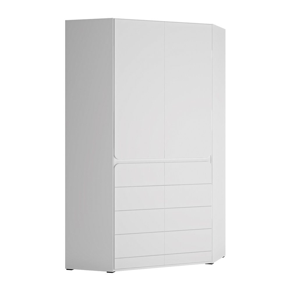 Lomadox Kleiderschrank FLINT-129 Jugendzimmer Kleiderschrank, weiß,
