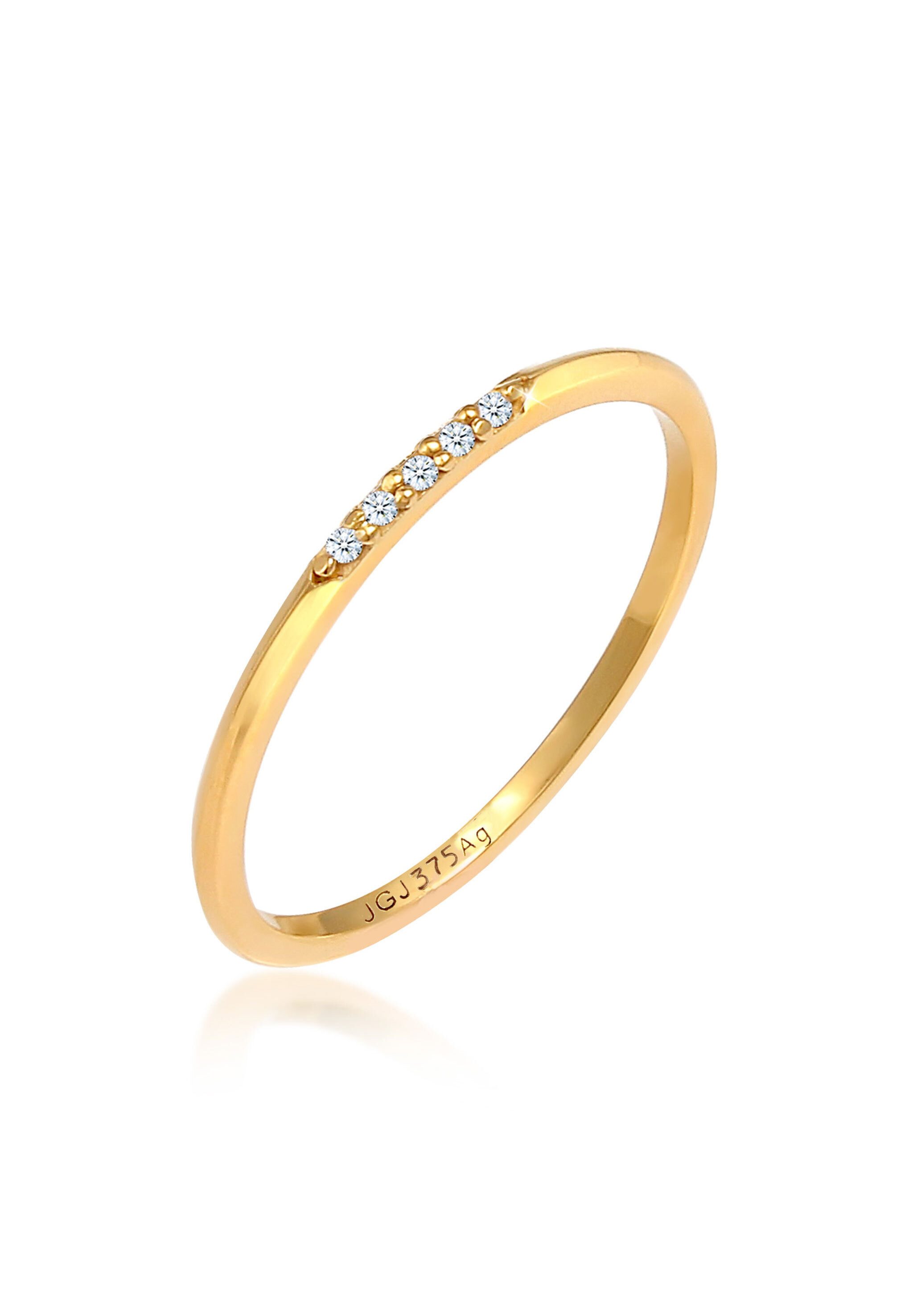 Elli DIAMONDS Diamantring Bandring Verlobung Diamanten