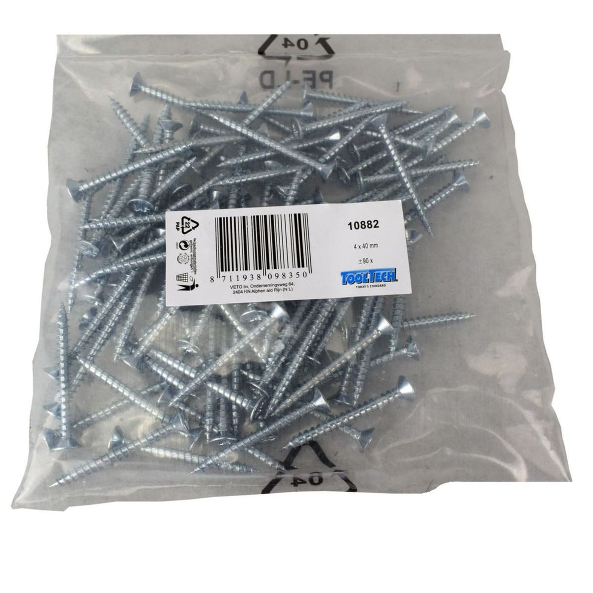 Schrauben-Set Kreuzschlitz Schrauben verzinkt 4 x
