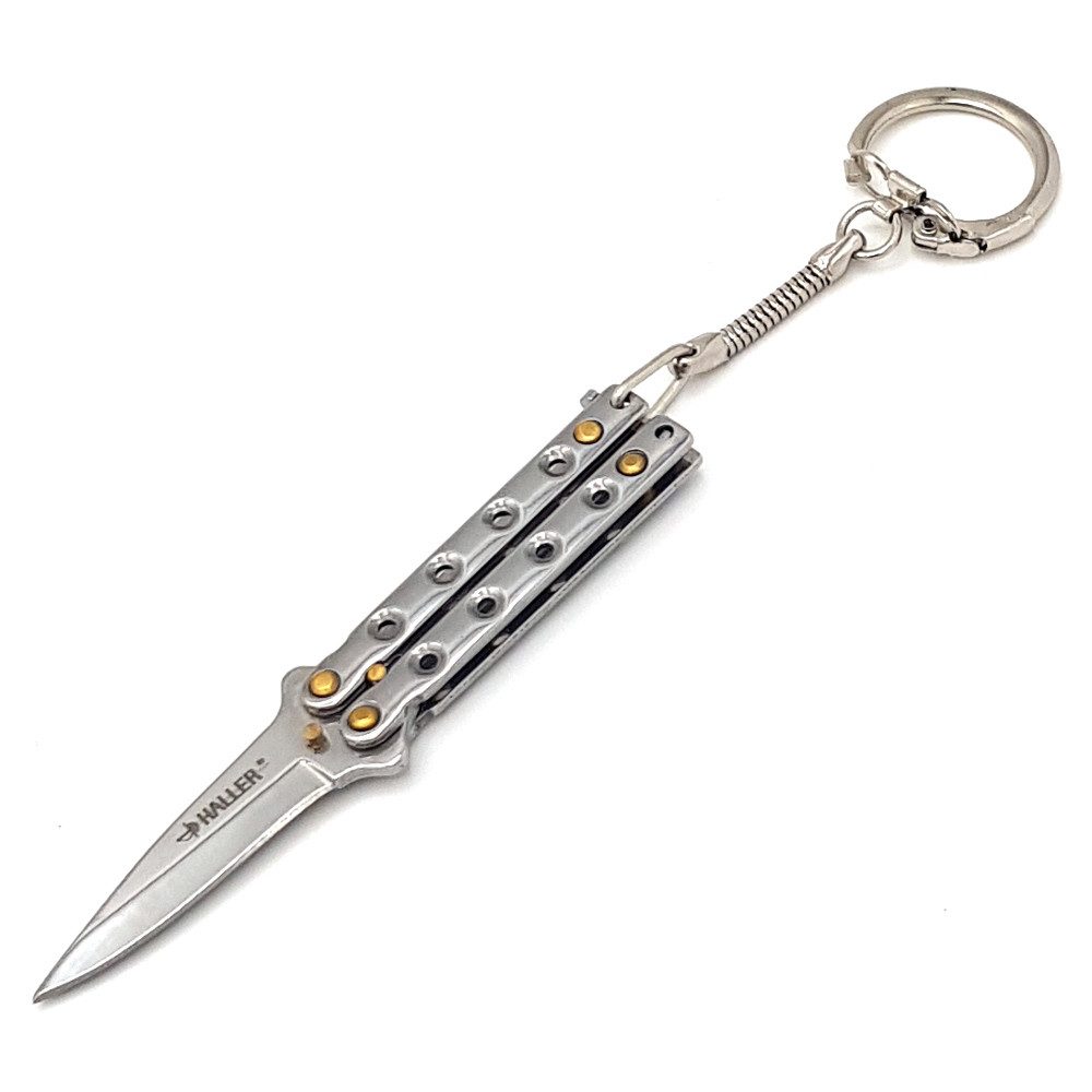 Haller Messer Taschenmesser Mini Butterfly silber