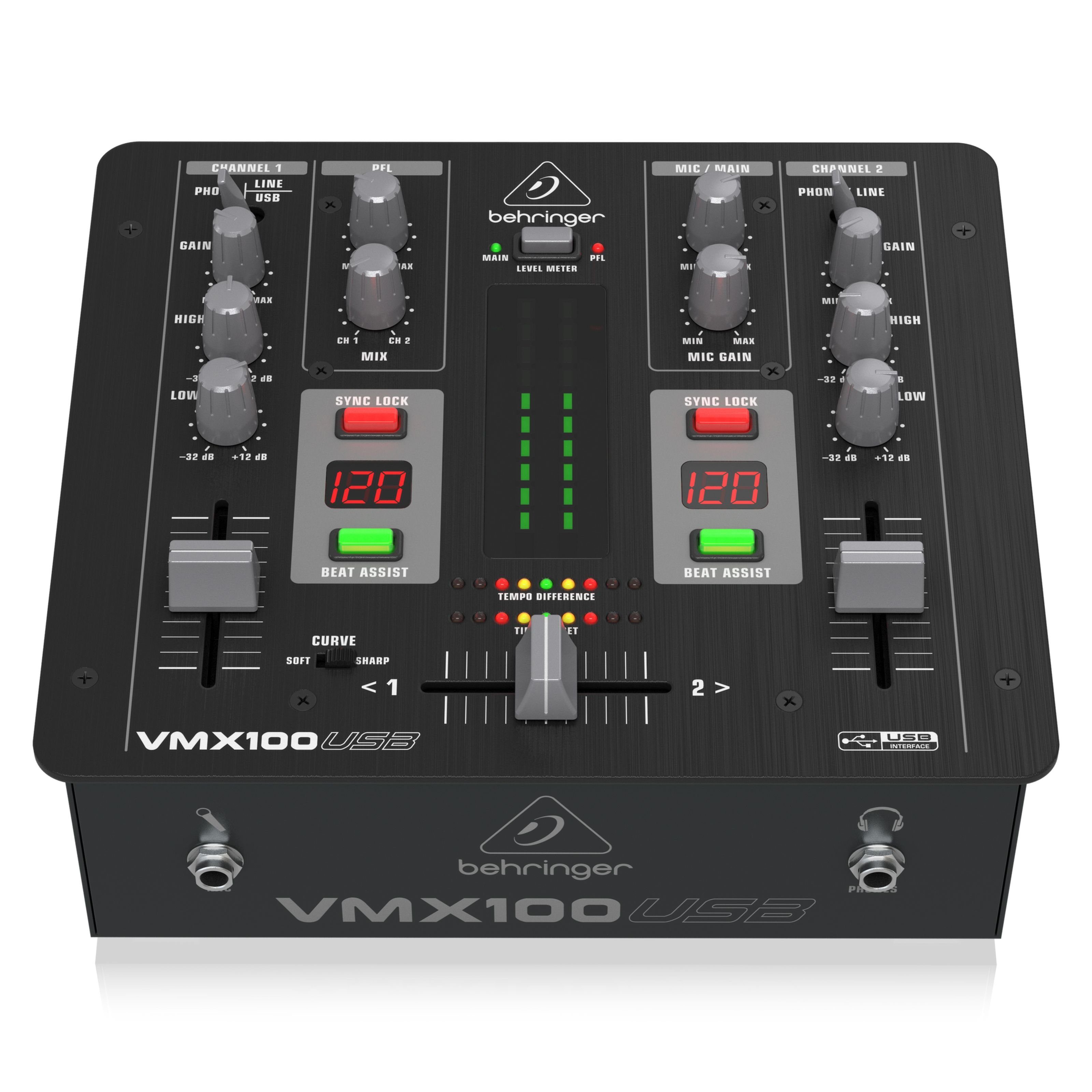 Behringer Mischpult, (DJ-Mixer, 2 Kanal DJ-Mixer),