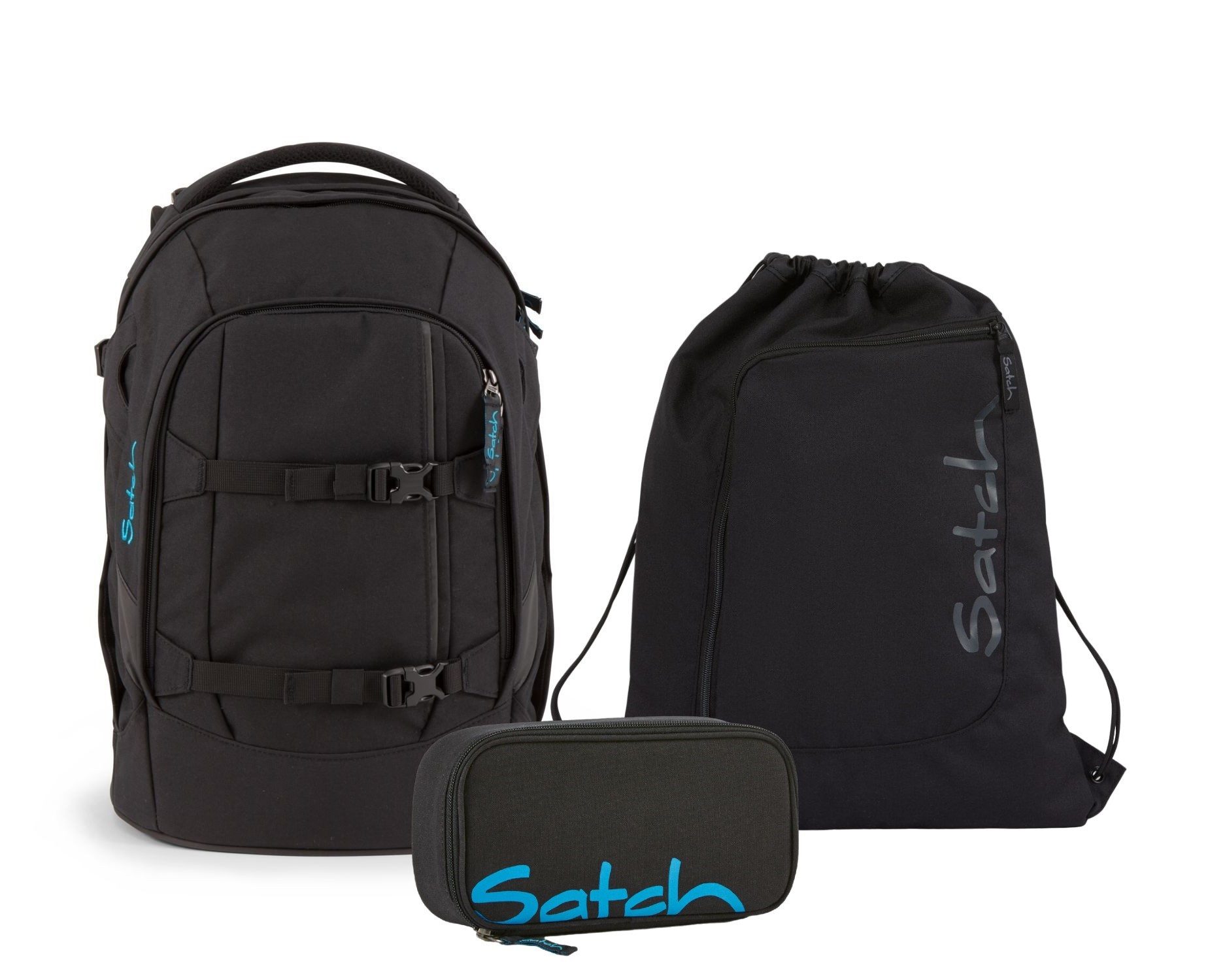 Satch Schulranzen PACK Black Bounce Schulranzen-Set