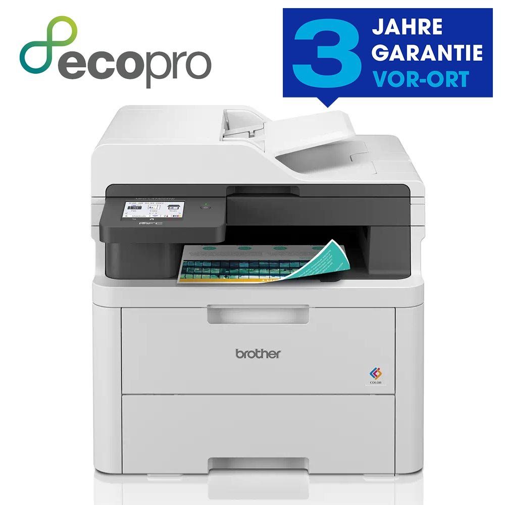 Brother MFC-L3740CDWE 4-in-1 Farb-Multifunktionsgerät mit Multifunktionsdrucker,