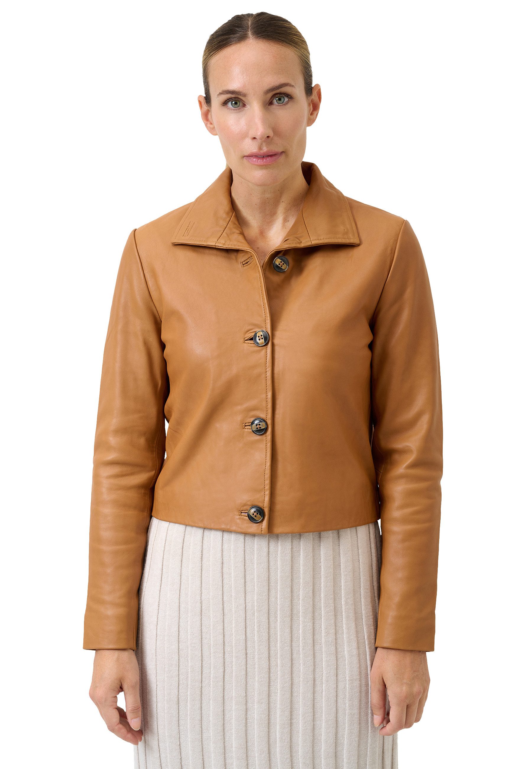 RICANO Lederjacke Juliette Lederjacke mit Stehkragen