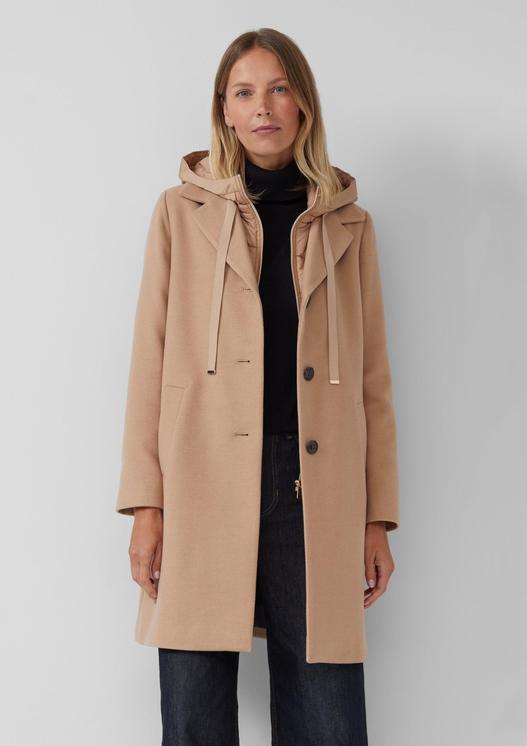 s.Oliver Wintermantel Outdoor-Mantel Weicher Mantel aus