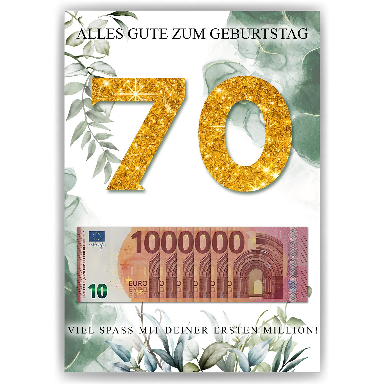 Tigerlino Poster Geldgeschenk Geburtstag Männer Frauen