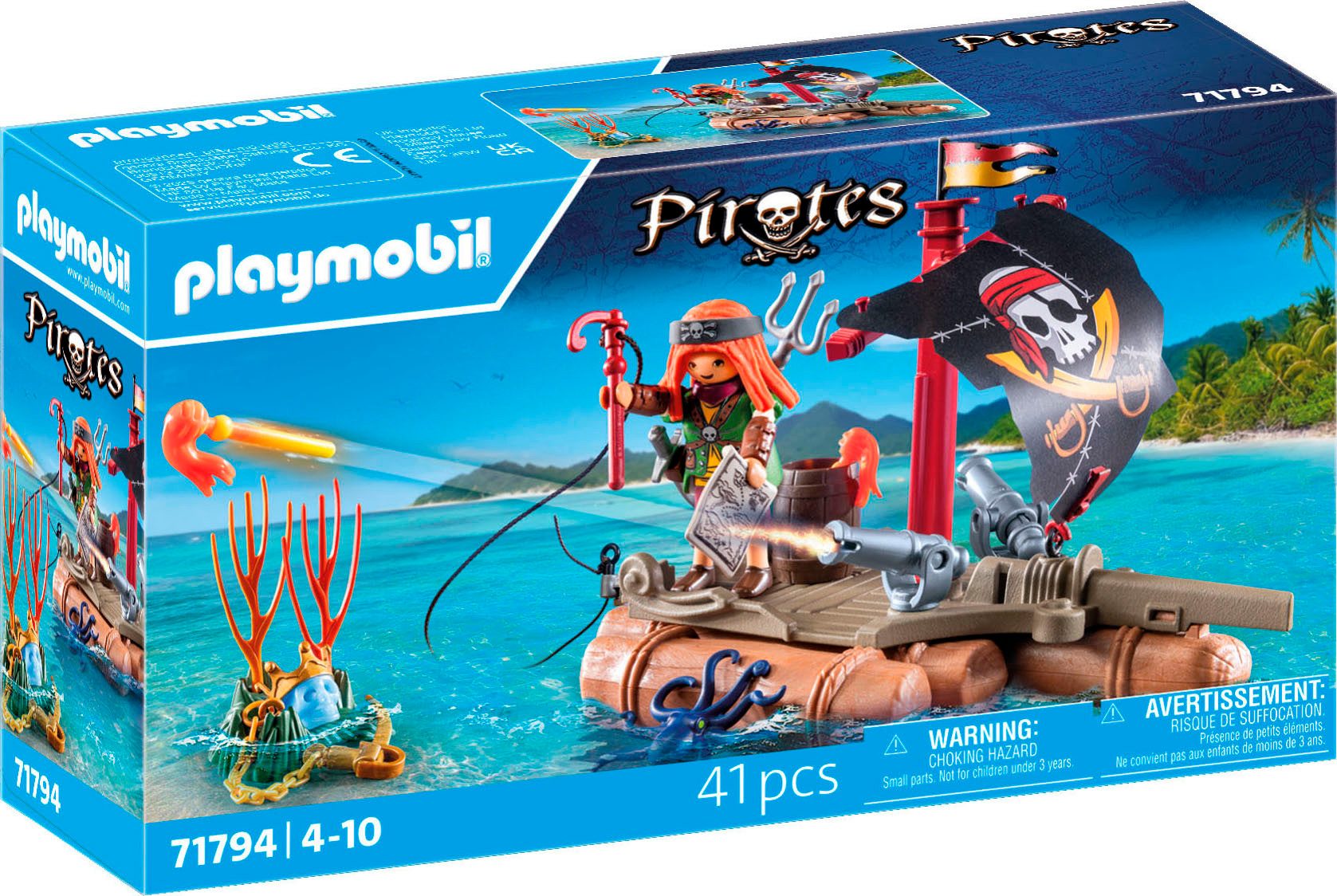 Playmobil® Schatzbergung auf Piratenfloss (71794), Playmobil