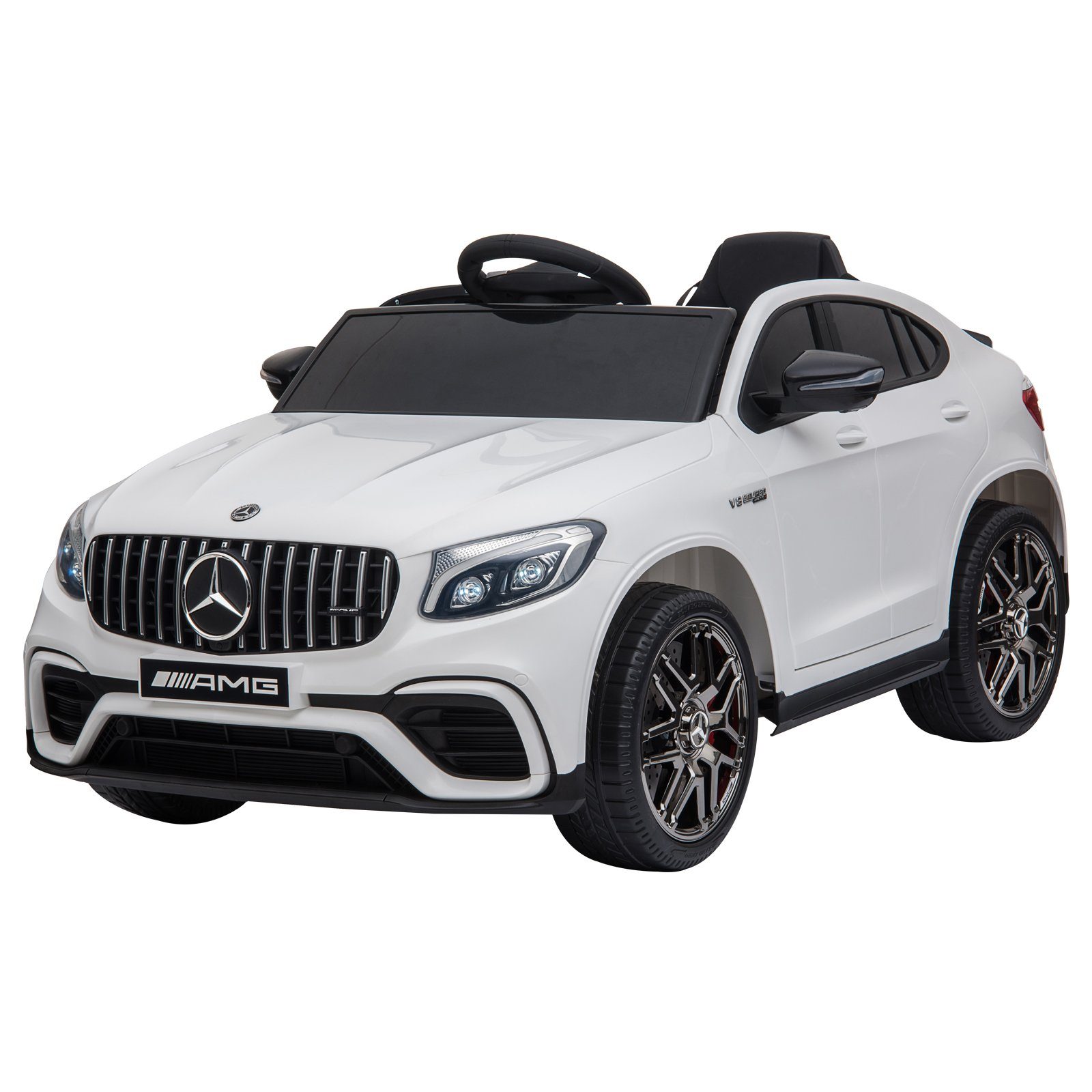 HOMCOM Elektro-Kinderauto Kinderfahrzeug, Elektroauto, mit Fernbedienung