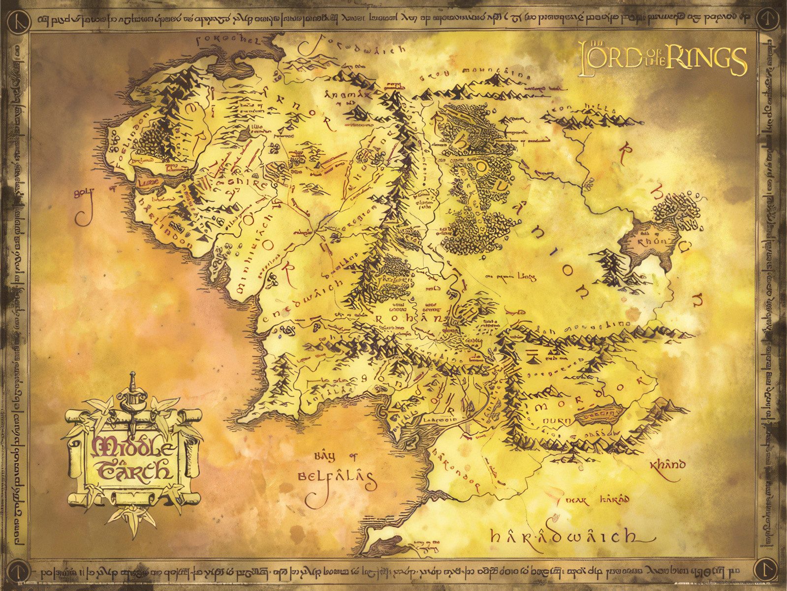 Close Up Poster Herr der Ringe