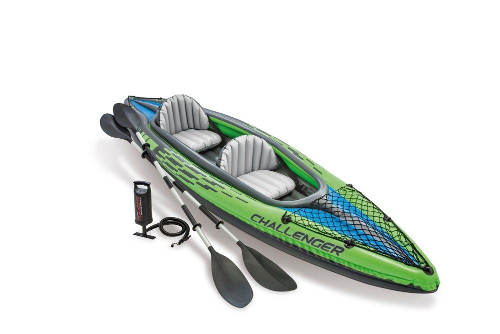 Intex Schlauchboot Kajak K2 Paddel Pumpe