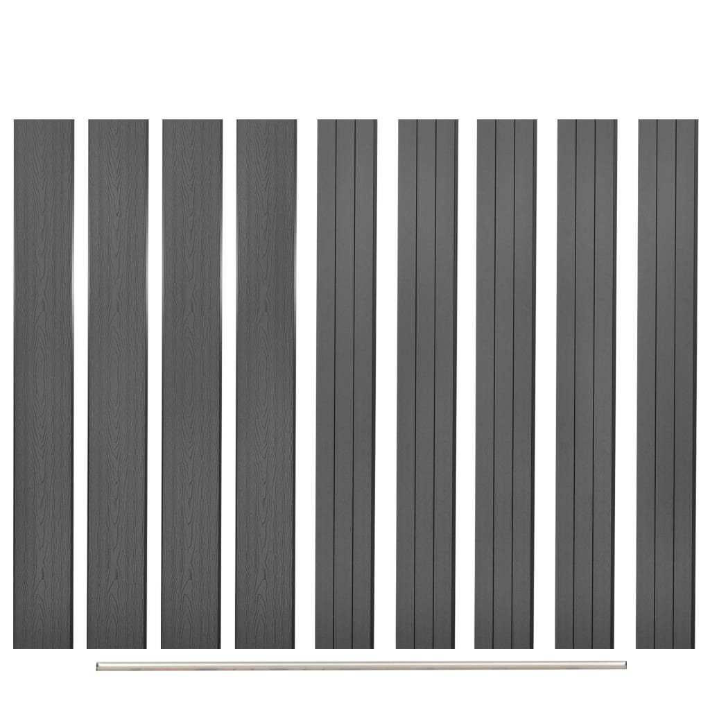 vidaXL Gartenzaun Ersatz-Zaunbretter 9 Stk. WPC