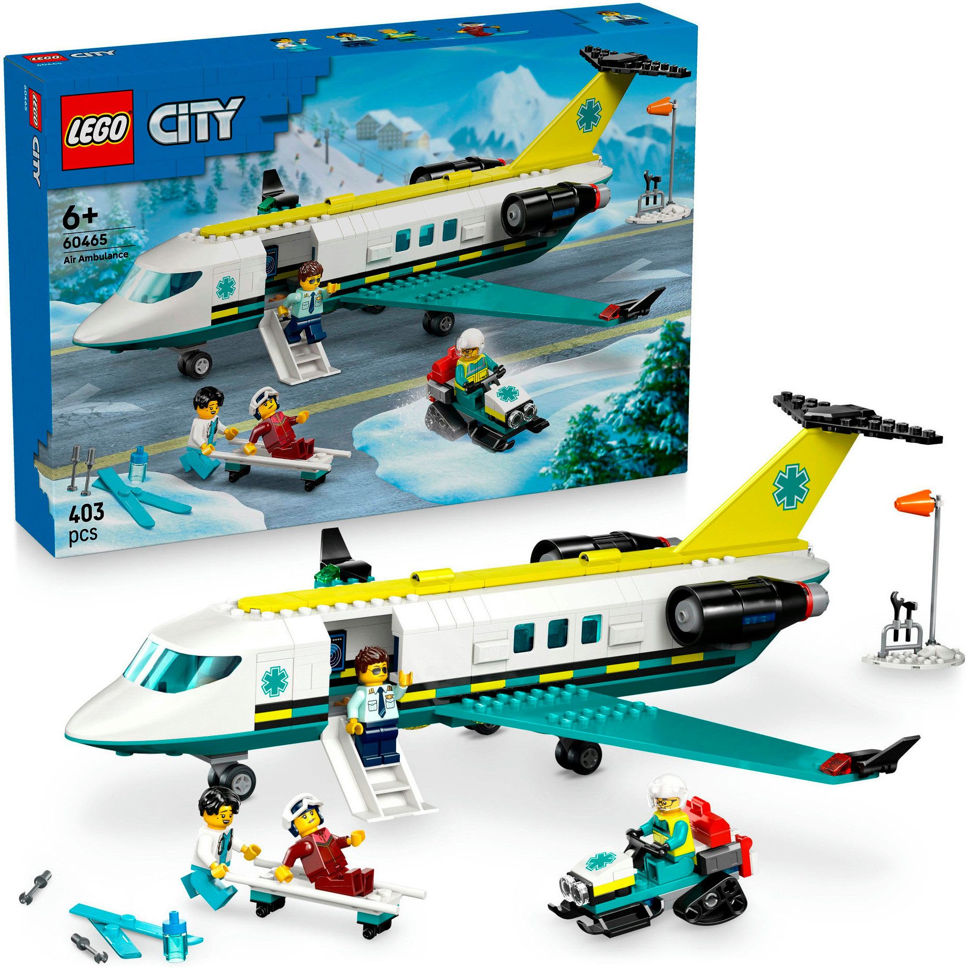 LEGO® Notfallrettungsflugzeug (60465), LEGO City Konstruktionsspielsteine,