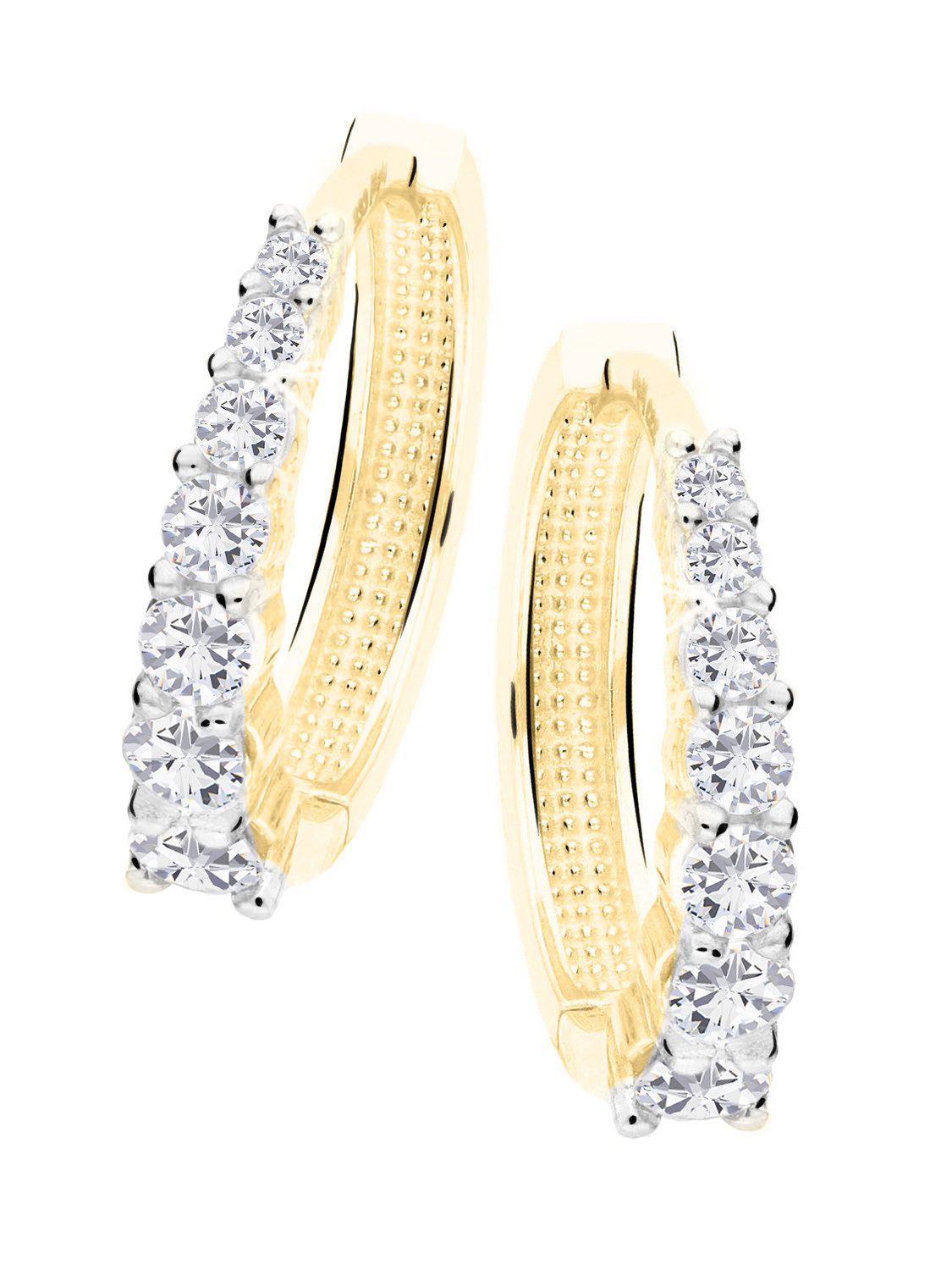 My Gold Paar Creolen Damen Ohrringe