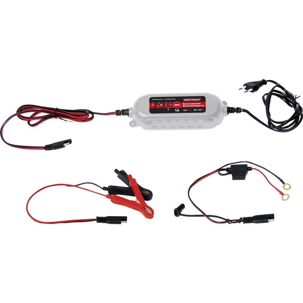 Dino KRAFTPAKET Automatikladegerät Autobatterie-Ladegerät (Akkutest, Auffrischen,