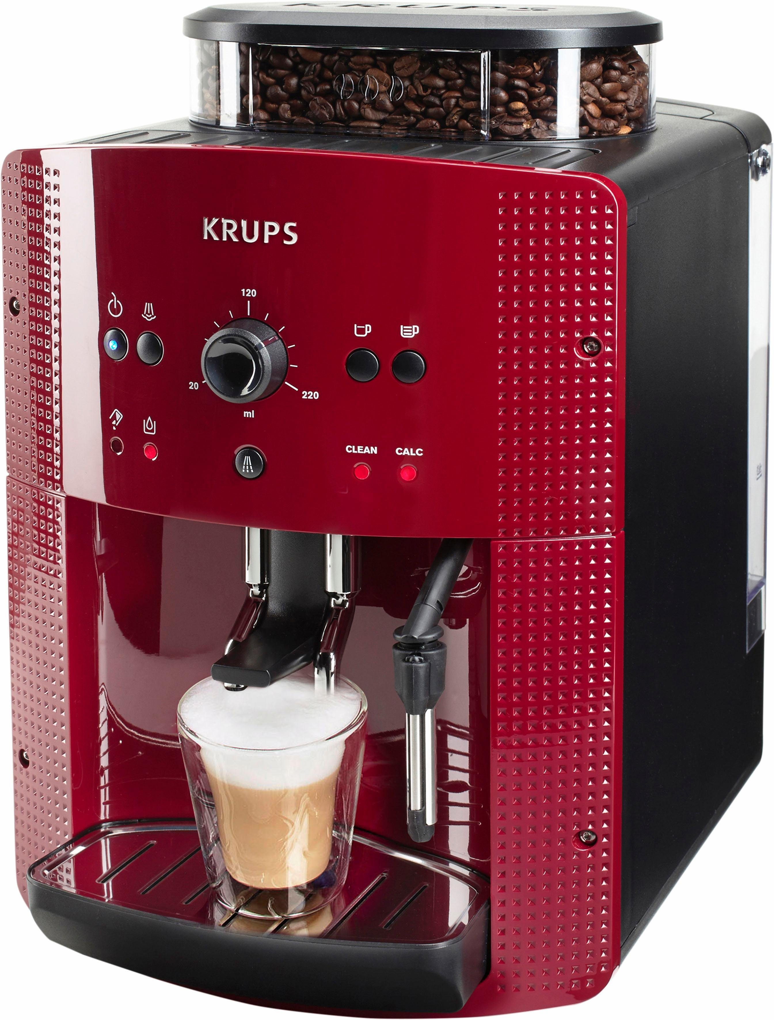 Krups Kaffeevollautomat EA8107 Arabica, 2-Tassen-Funktion, manueller