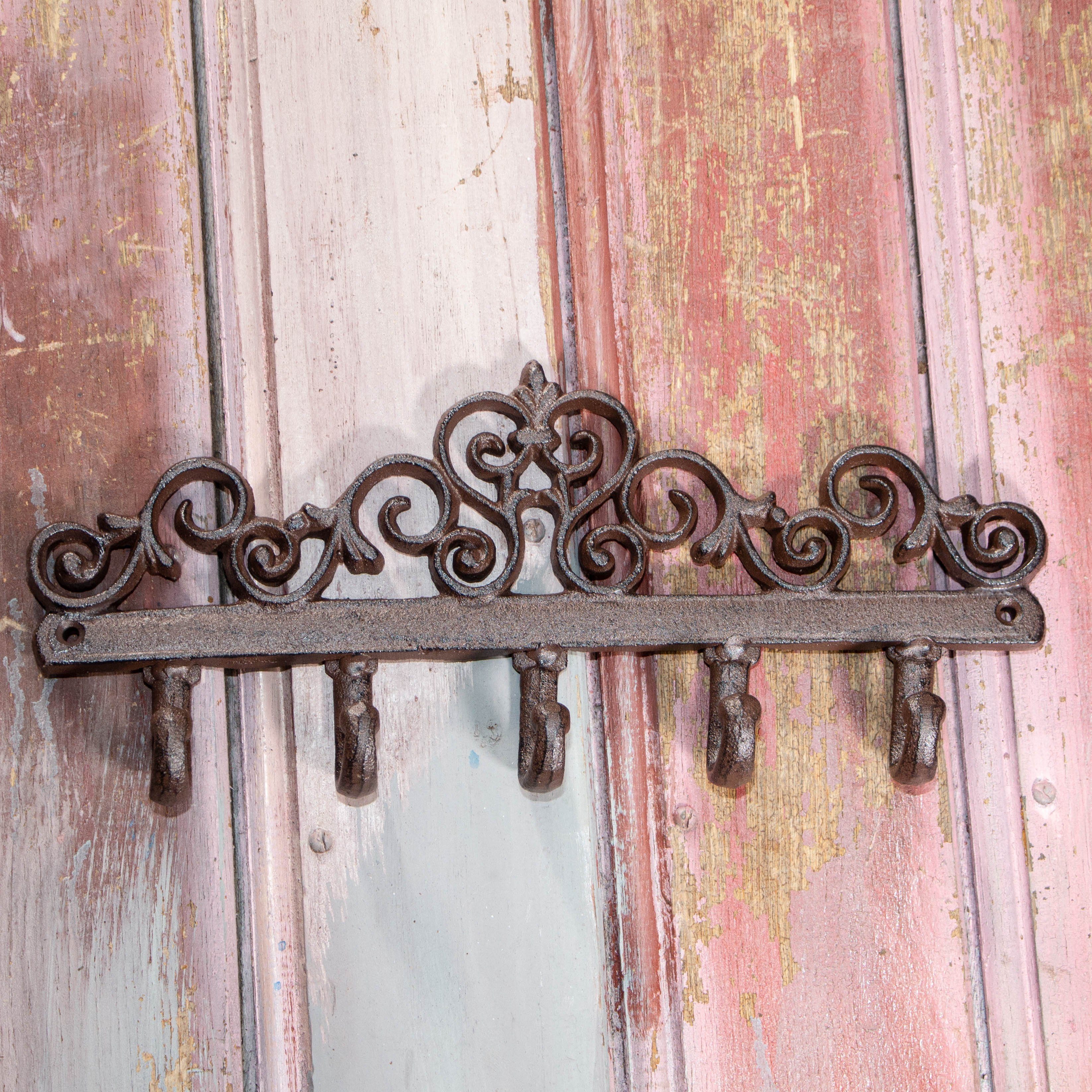 Antikas Garderobenhaken Flurgarderobe, Gusseisen, Antik-Look mit