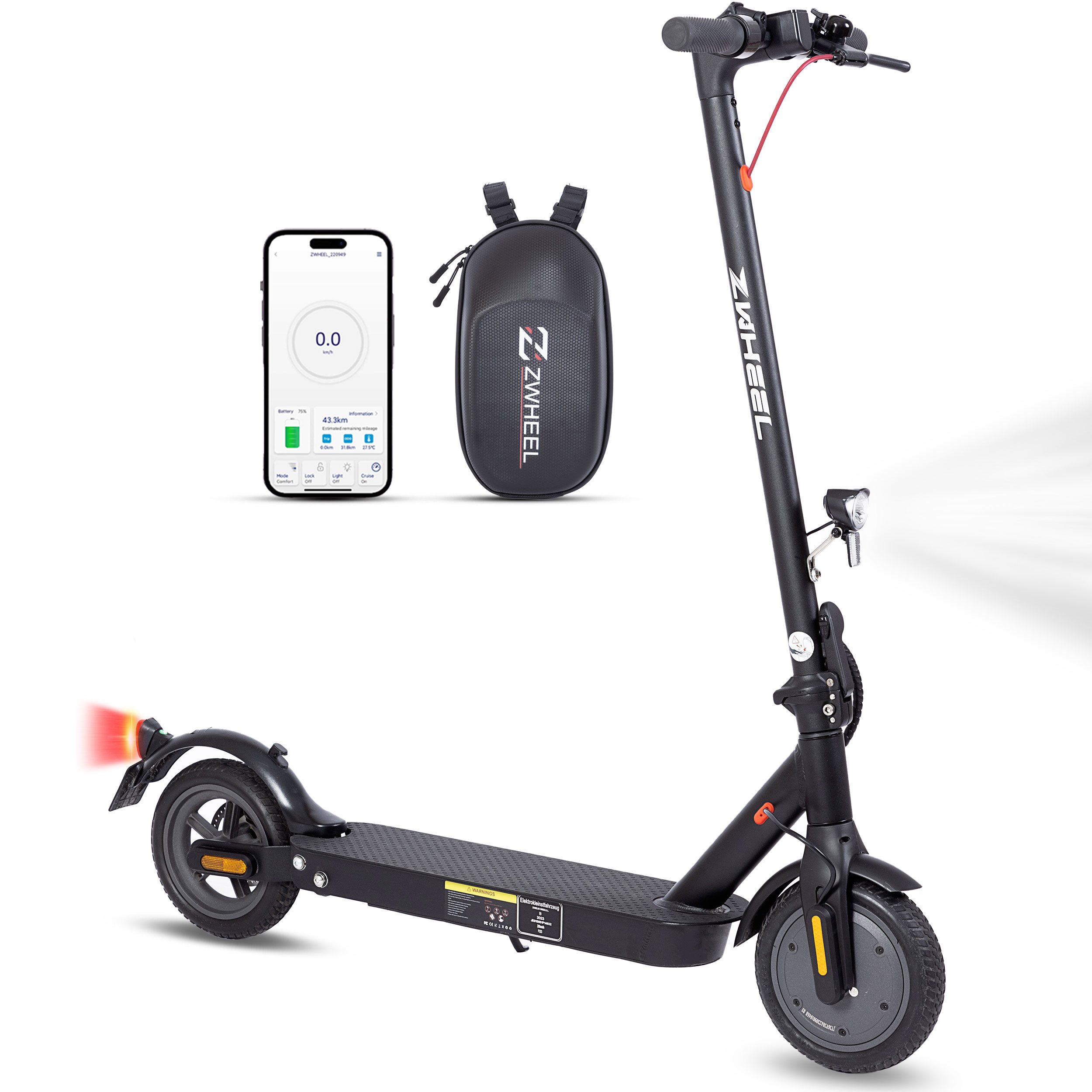 Sinaopus E-Scooter 8.5 Zoll Elektroroller, faltbar,