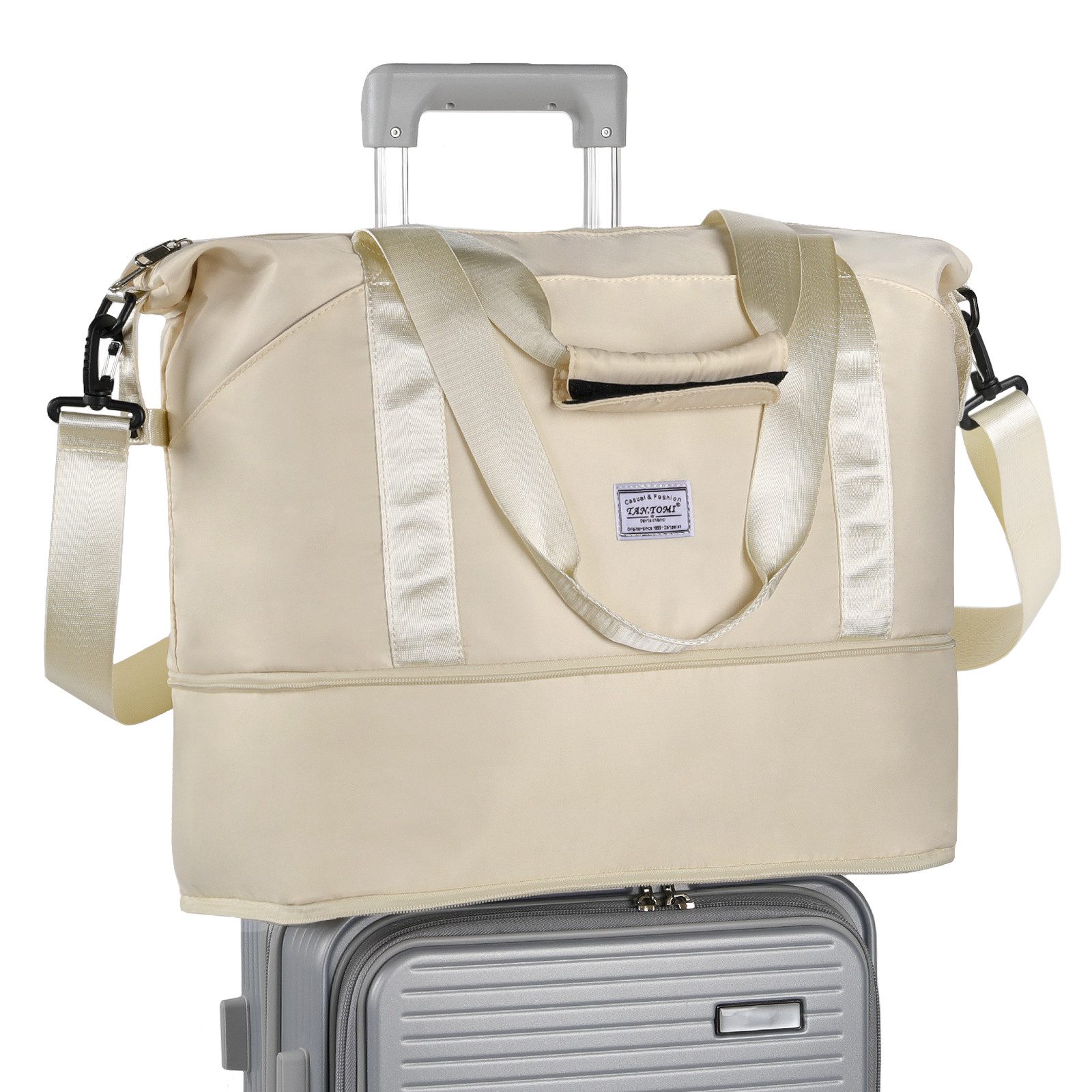 TAN.TOMI Reisetasche Erweiterbares Reisetasche Damen Herren