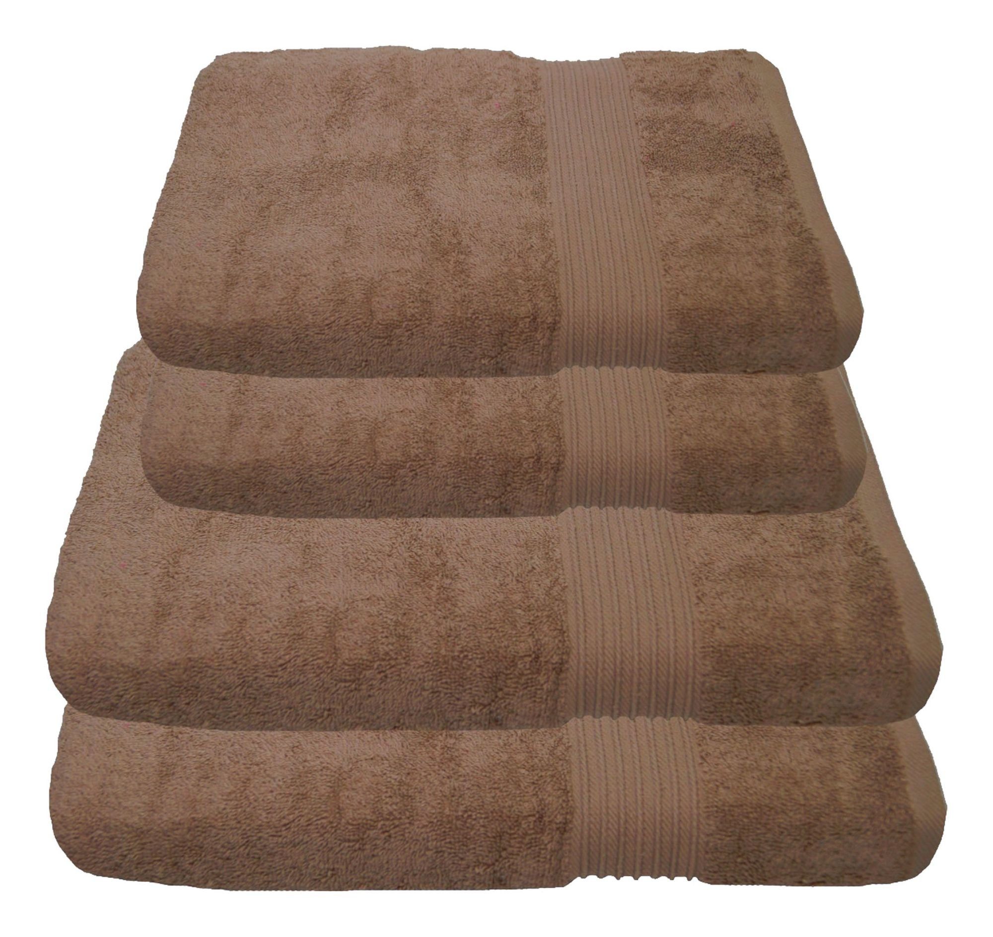Julie Julsen Handtücher 4-Handtücher-Pastell Braun, Baumwolle