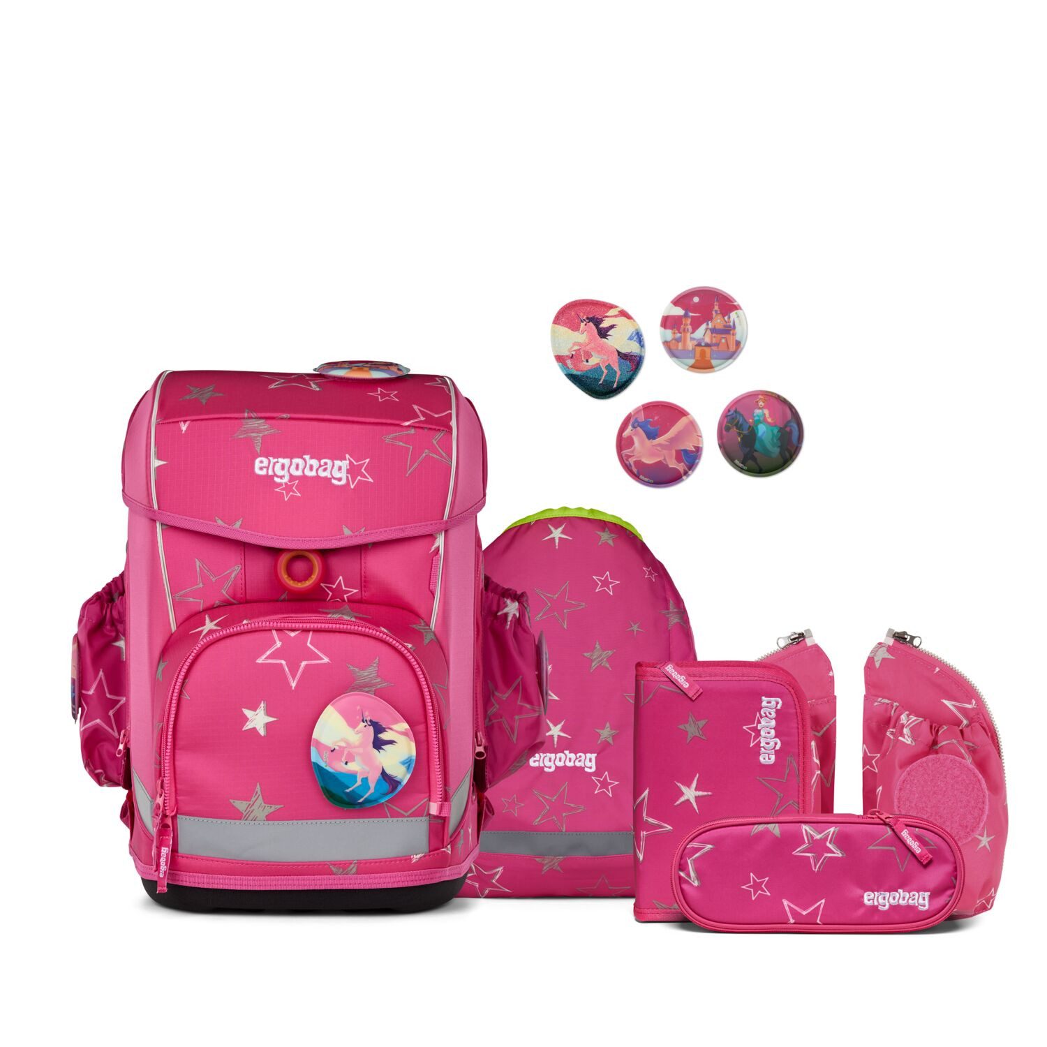 ergobag Schulranzen Schulranzen-Set CUBO LIGHT SternzauBär