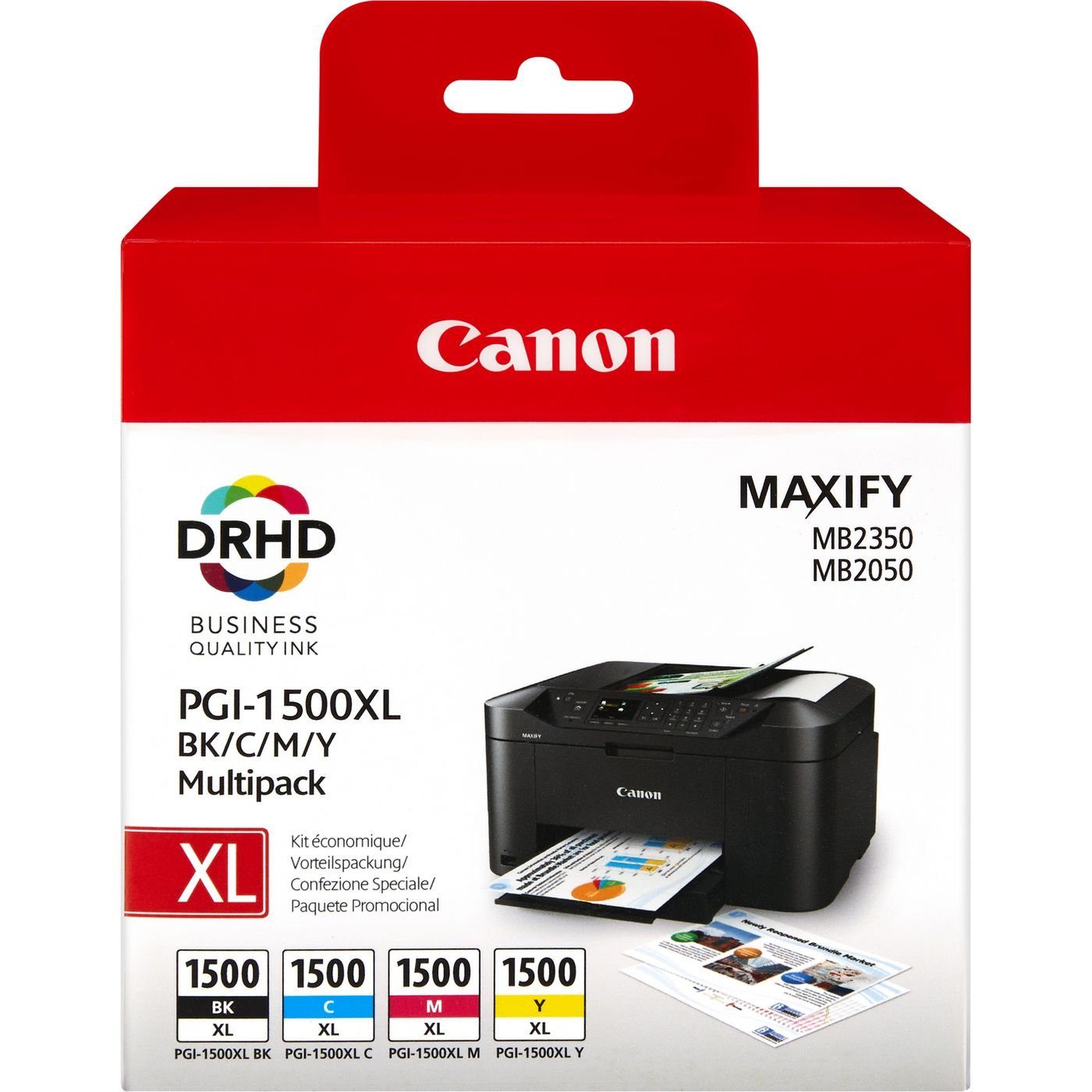 Canon Druckerpatronen Original Canon Multipack PGI-1500XL