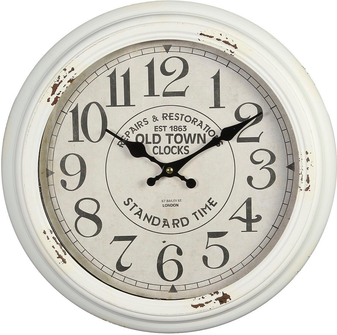 Ambiente Haus Wanduhr Wanduhr - weiss