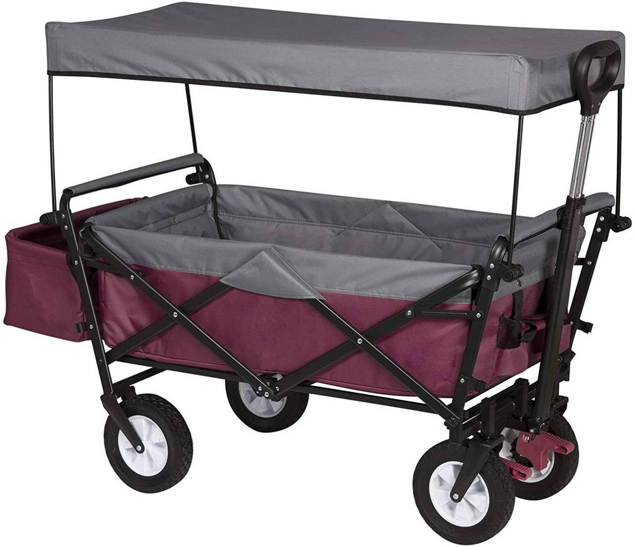 Woltu Bollerwagen, Bollerwagen faltbar mit Dach