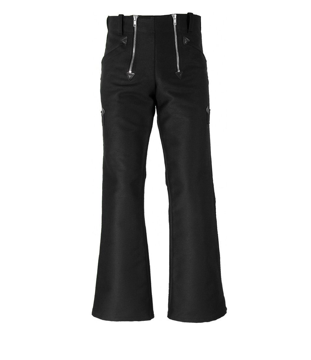 JOB Arbeitshose Zunfthose Doppel-Pilot schwarz mit