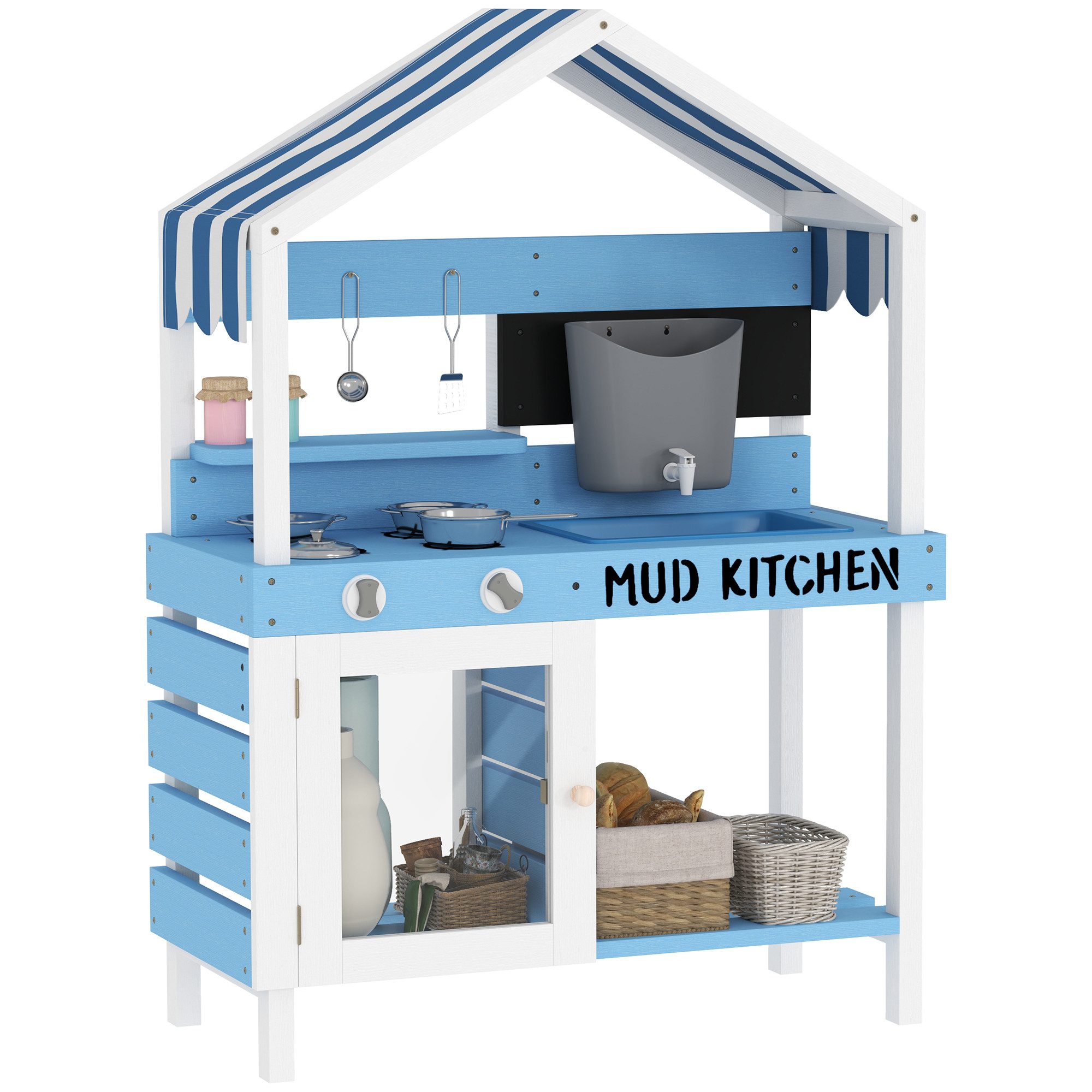 AIYAPLAY Outdoor-Spielküche Kinderküche für draußen mit
