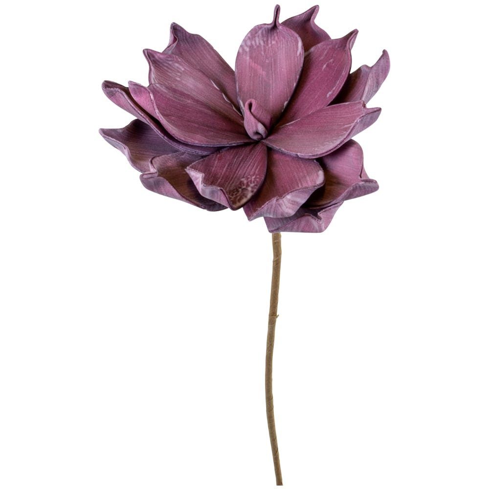 Kunstblume Kunstblumen Magnolie lila Pflanzen Deko